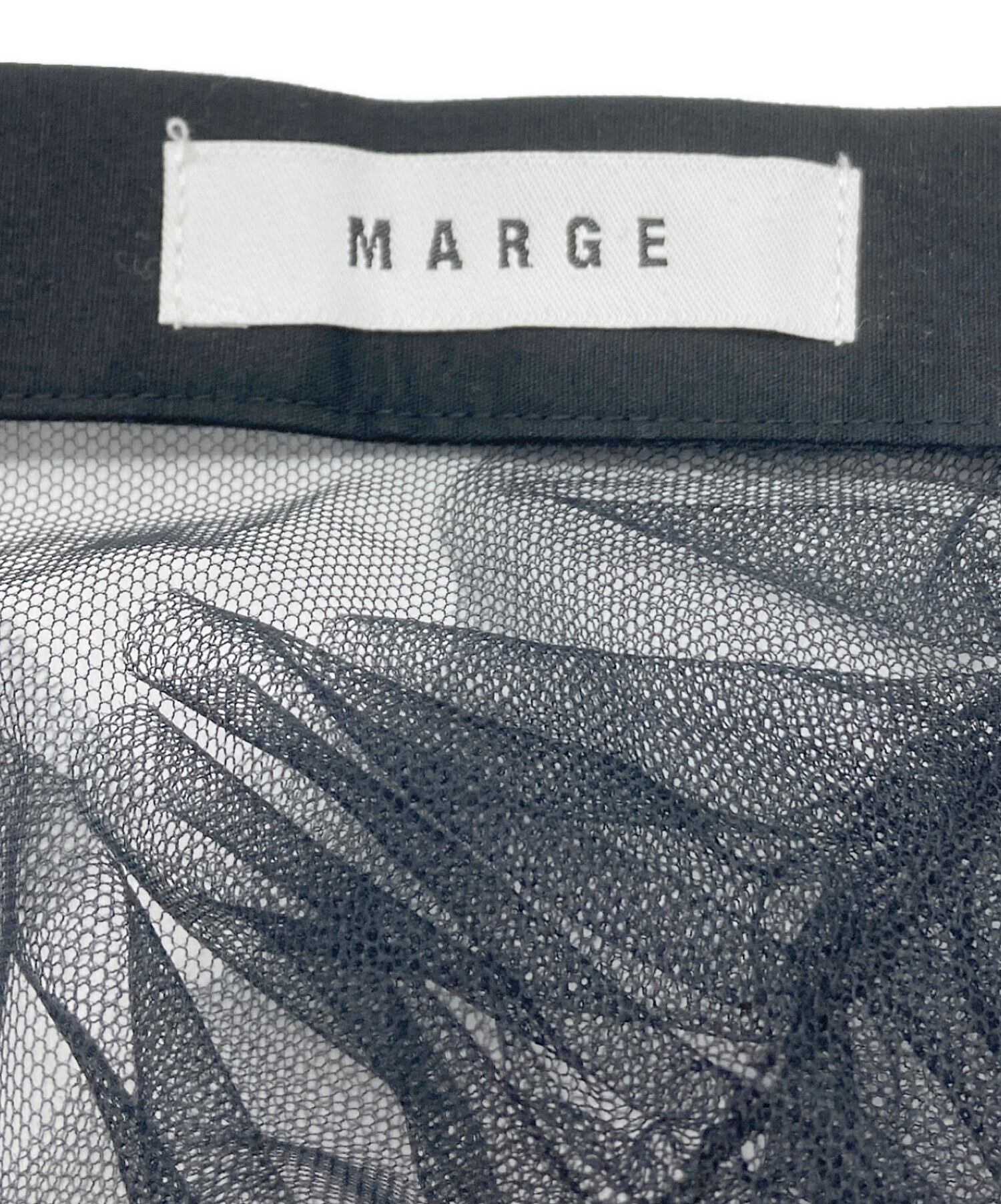 中古・古着通販】MARGE (マージ) チュールラップスカート ブラック