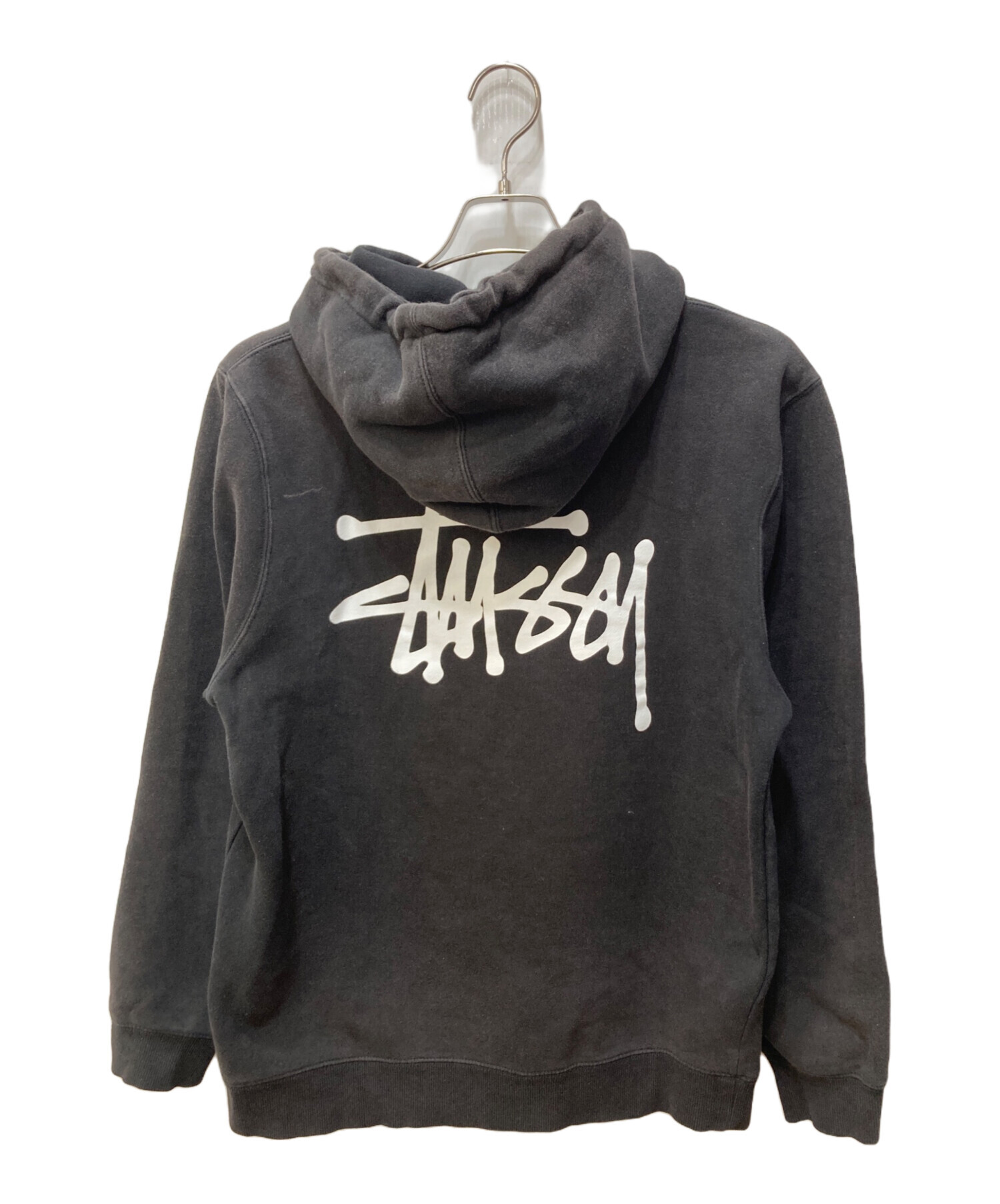 Stussy ベーシックパーカー　M 中古・古着通販】stussy (ステューシー) Basic Stussy Hoodie ブラック
