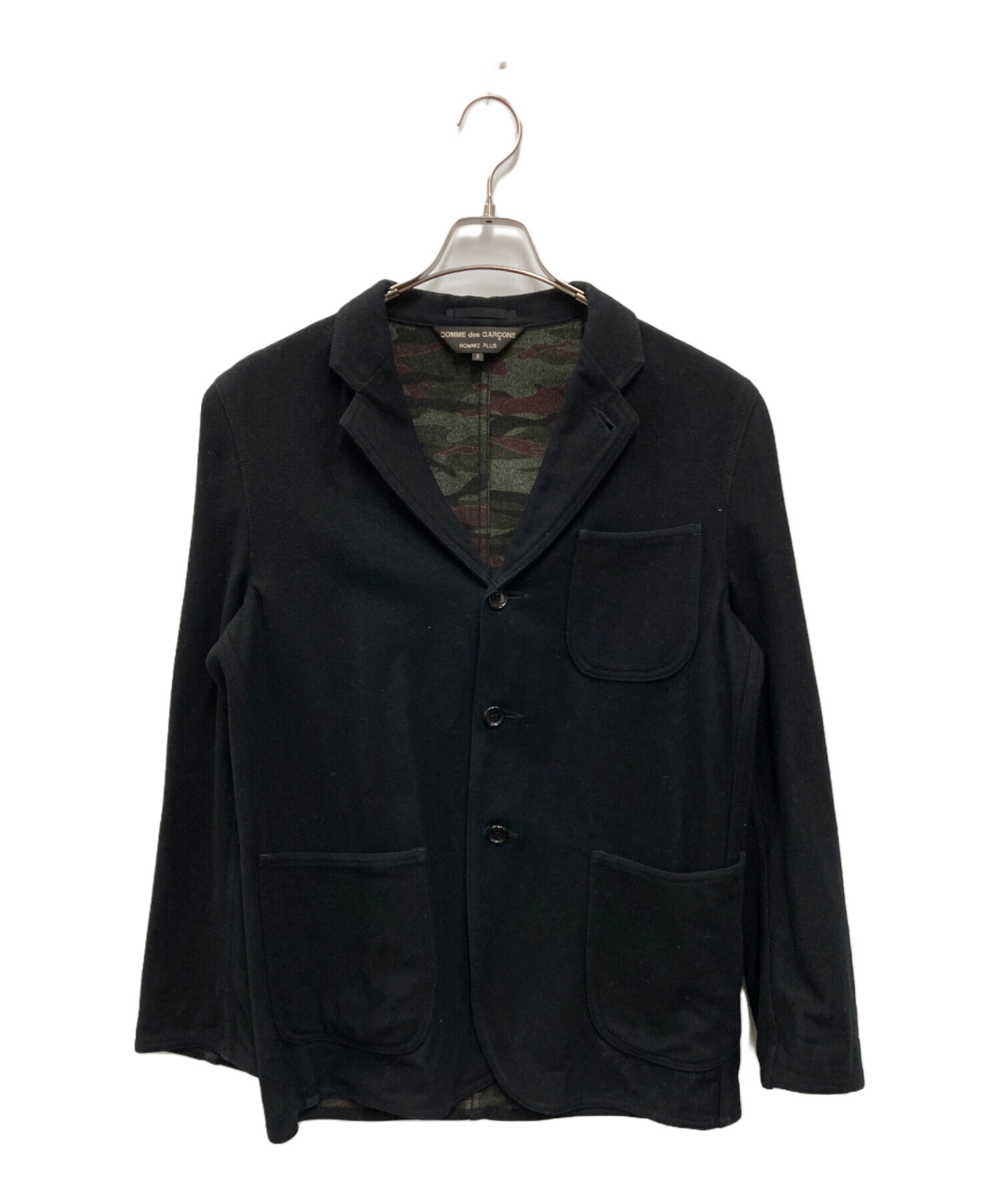 COMME des GARÇONS HOMME PLUS ブラックジャケット M 中古・古着通販】COMME des GARCONS HOMME PLUS (コムデギャルソンオム