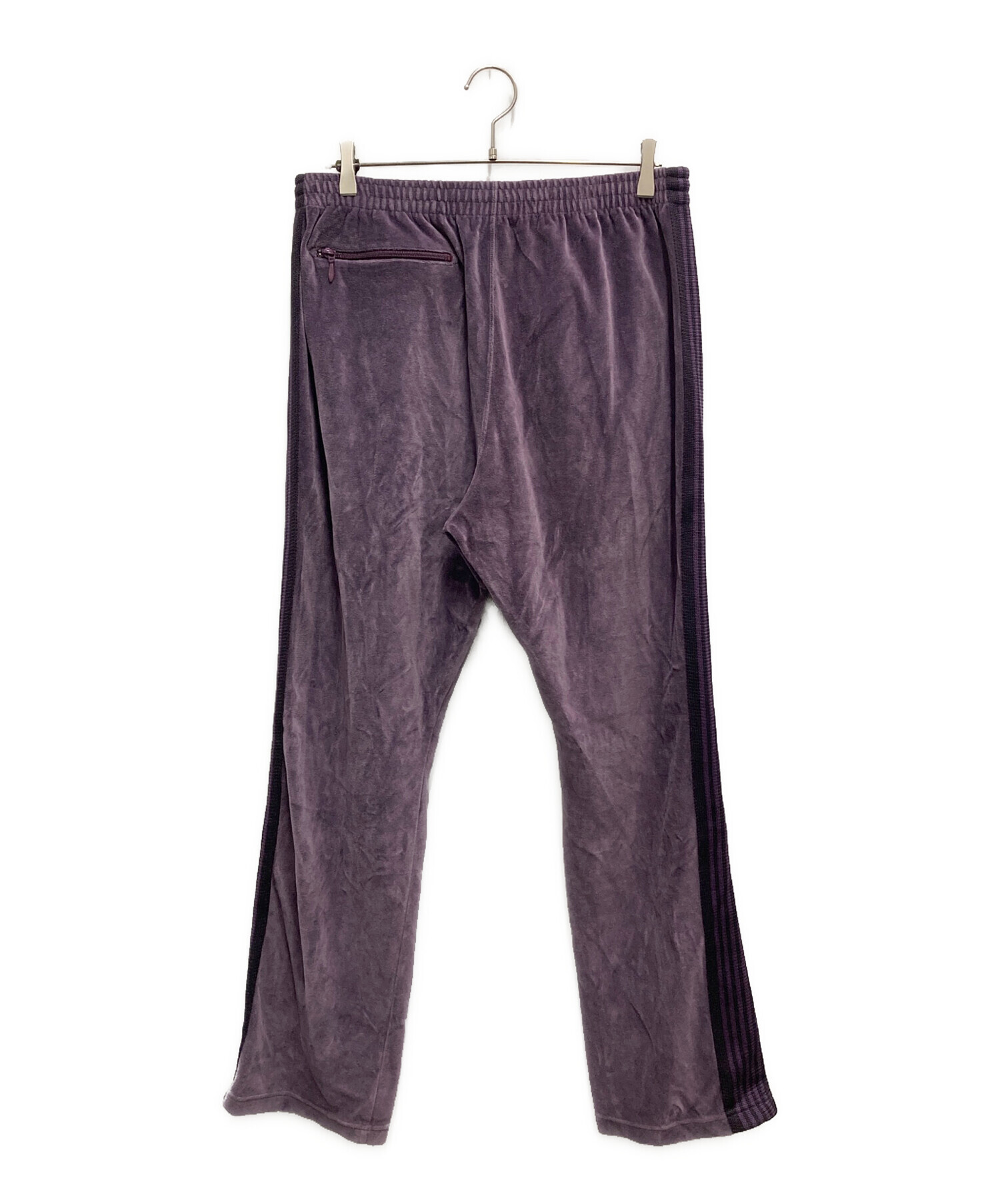 ニードルズ フレアパンツ ベロアパンツ XS 中古・古着通販】Needles (ニードルズ) ベロアトラックパンツ パープル
