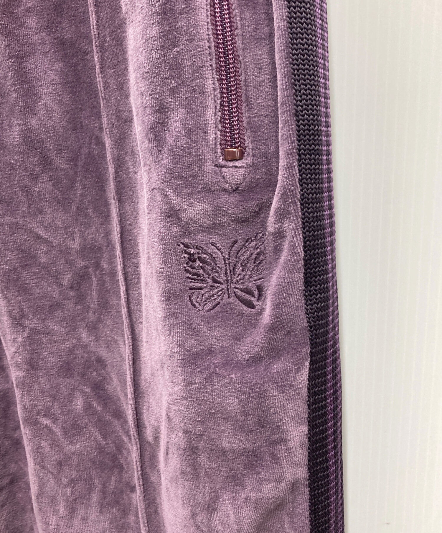 中古・古着通販】Needles (ニードルズ) ベロアトラックパンツ パープル