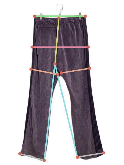 中古・古着通販】Needles (ニードルズ) ベロアトラックパンツ パープル
