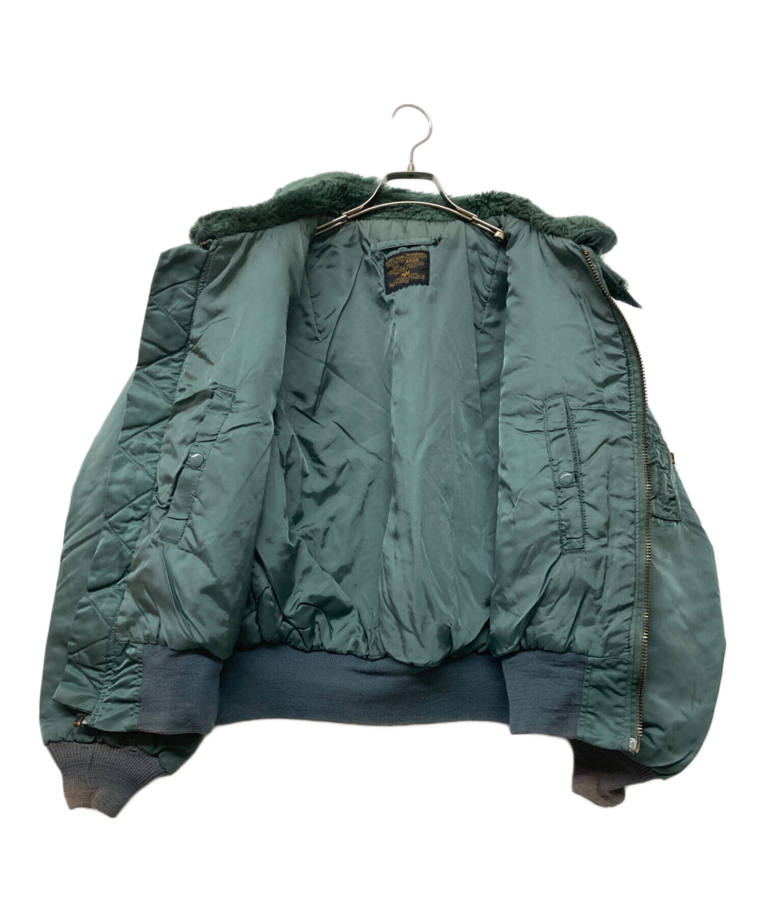 中古・古着通販】ALPHA (アルファ) B-15Dフライトジャケット グリーン