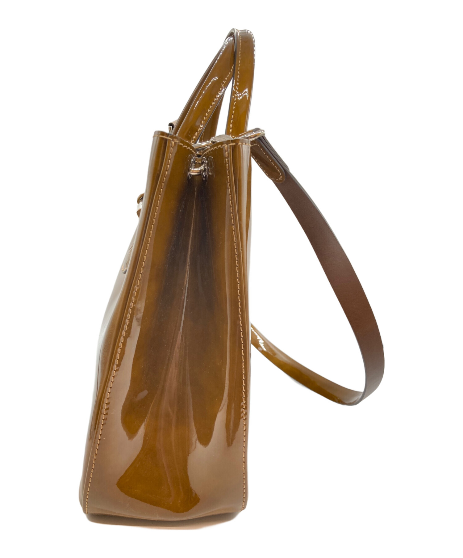 中古・古着通販】LONGCHAMP (ロンシャン) 2WAYバッグ ブラウン