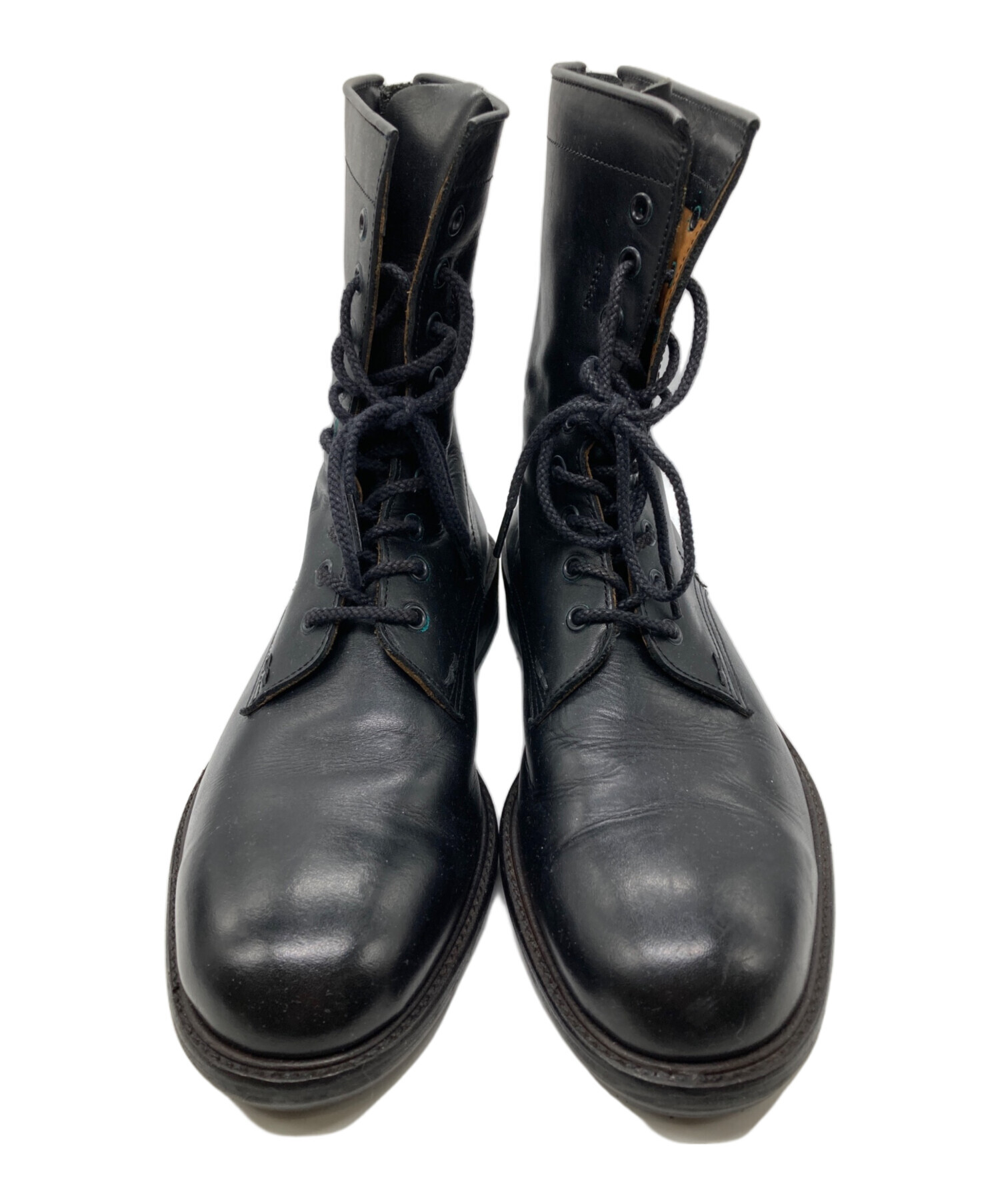 【中古】アルフレッドバニスター alfredoBANNISTER ブーツ メダリオン サイドジップ ベルト レザー ブラック 黒 39 中古・古着通販】alfredoBANNISTER IN (アルフレッドバニスターイン