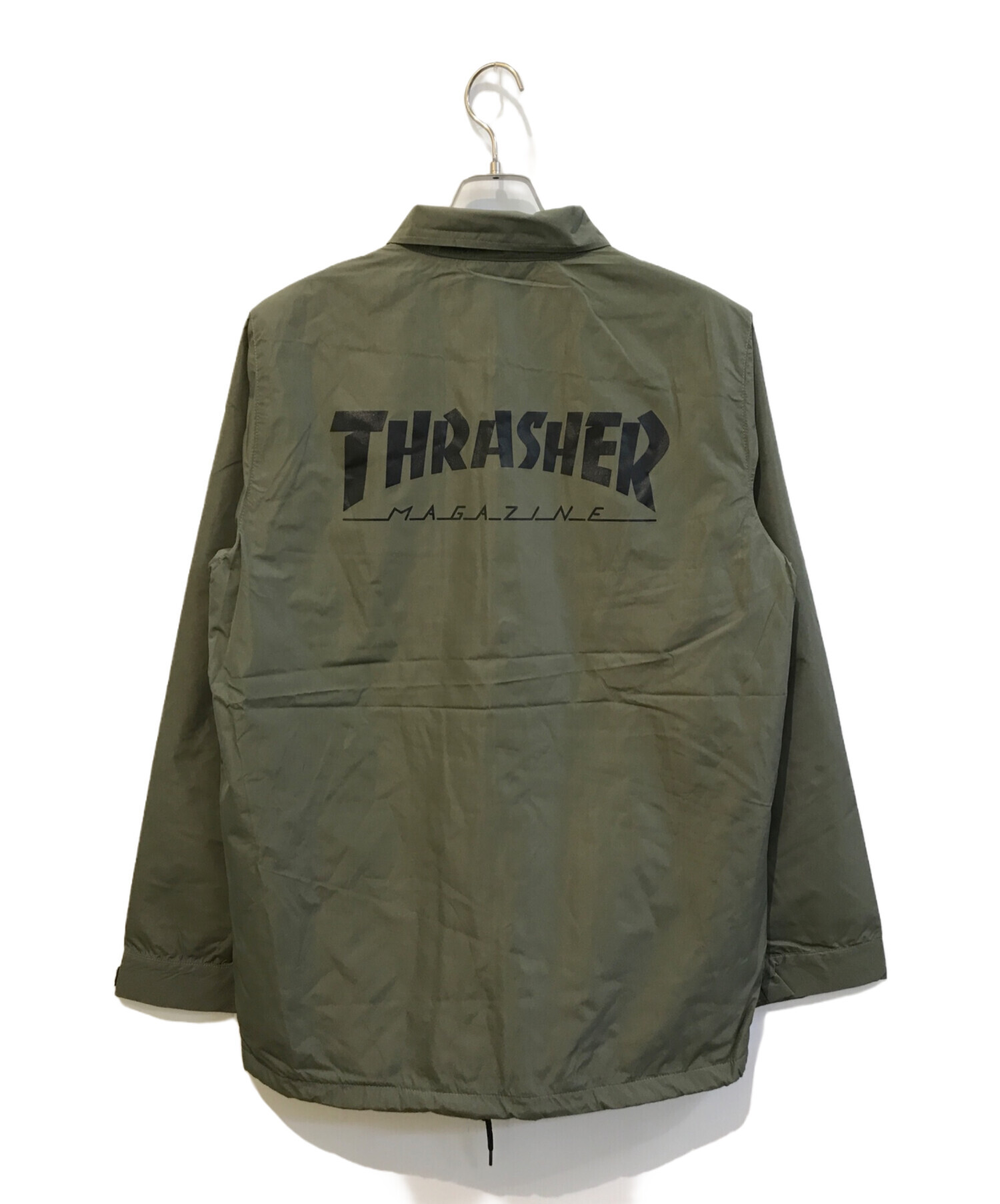 中古・古着通販】THRASHER (スラッシャー) コーチジャケット オリーブ 