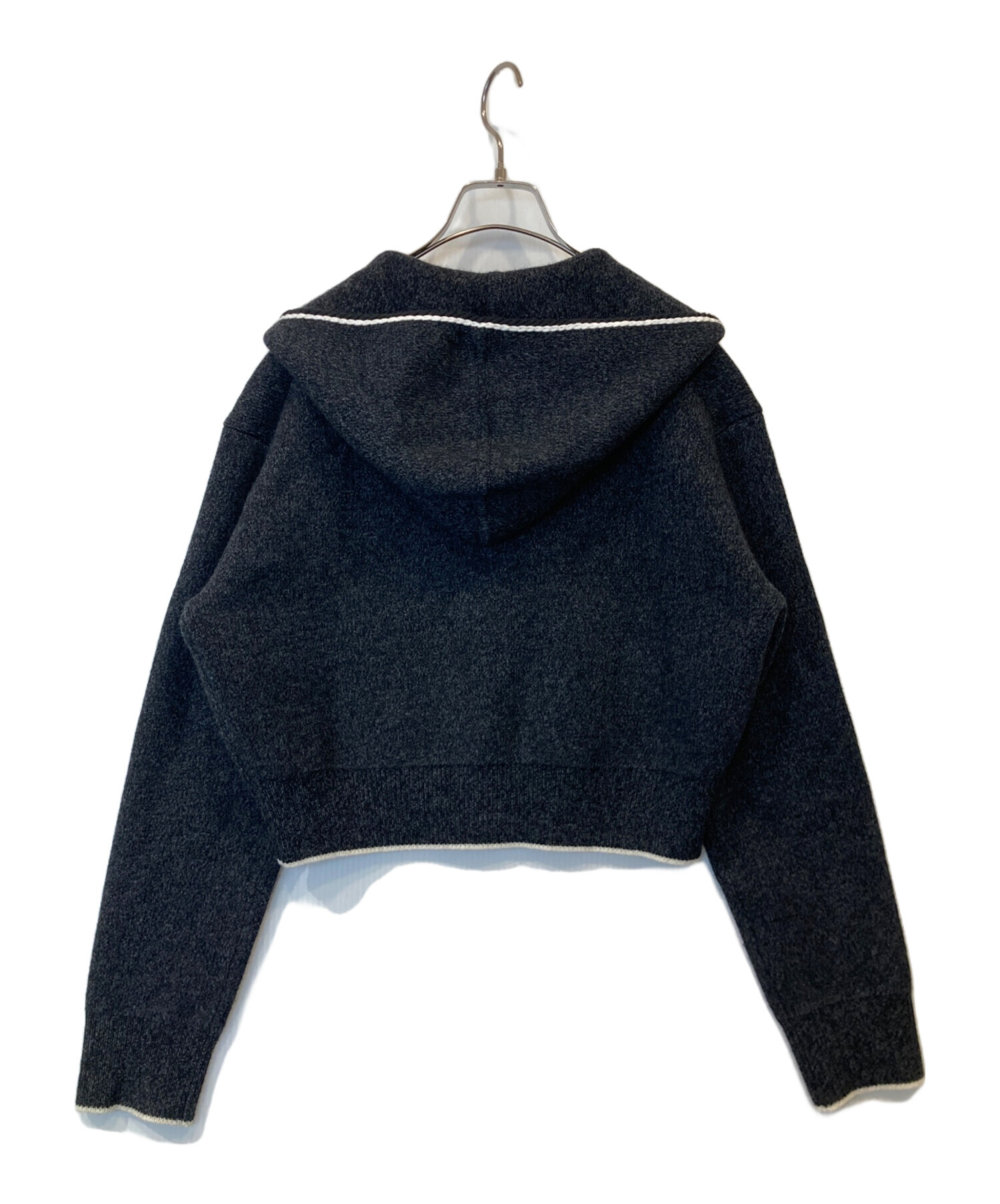 中古・古着通販】theory (セオリー) Lana Mouline Tweed Cardi フード