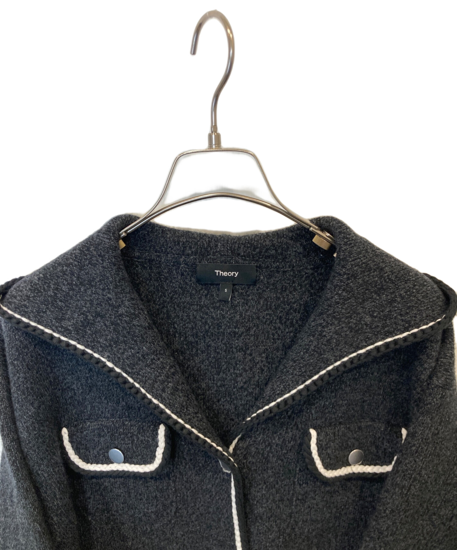 Theory（セオリー） LANA MOULINE/ TWEED CARDI セオリー Theory LANA MOULINE/ TWEED CARDI （ブラック系