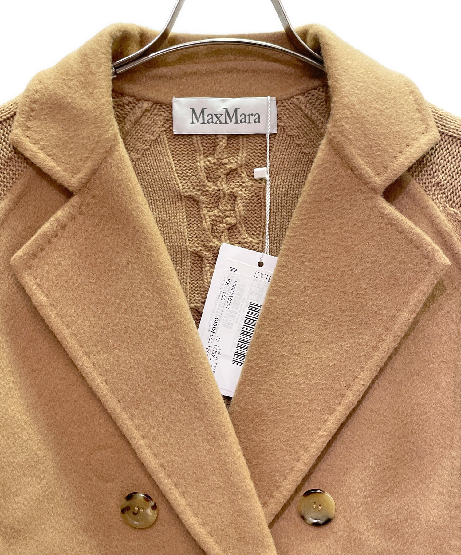 中古・古着通販】MaxMara (マックスマーラ) ダブルブレスト ケーブル