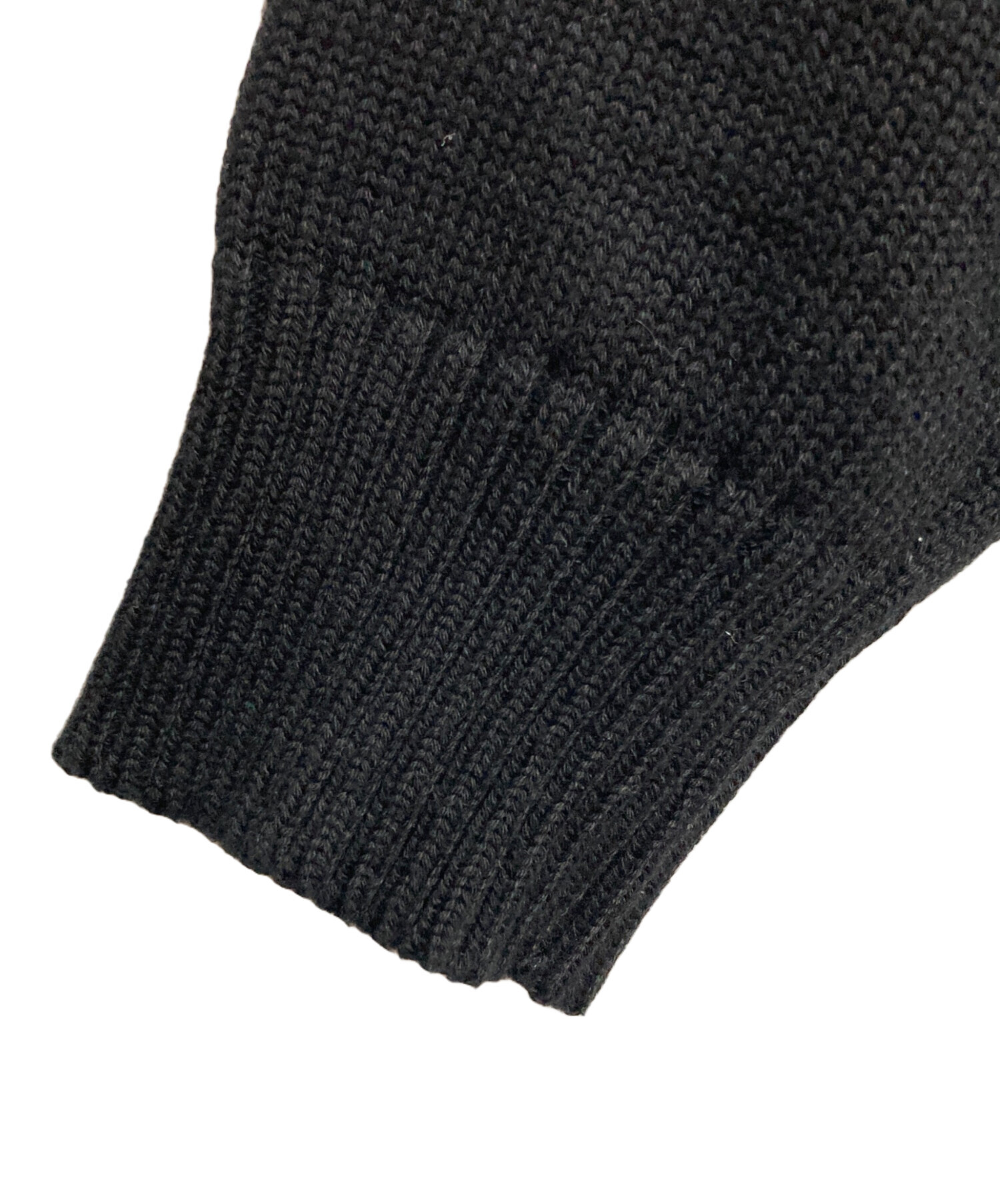 中古・古着通販】DIESEL (ディーゼル) ハーフジップニット ブラック 