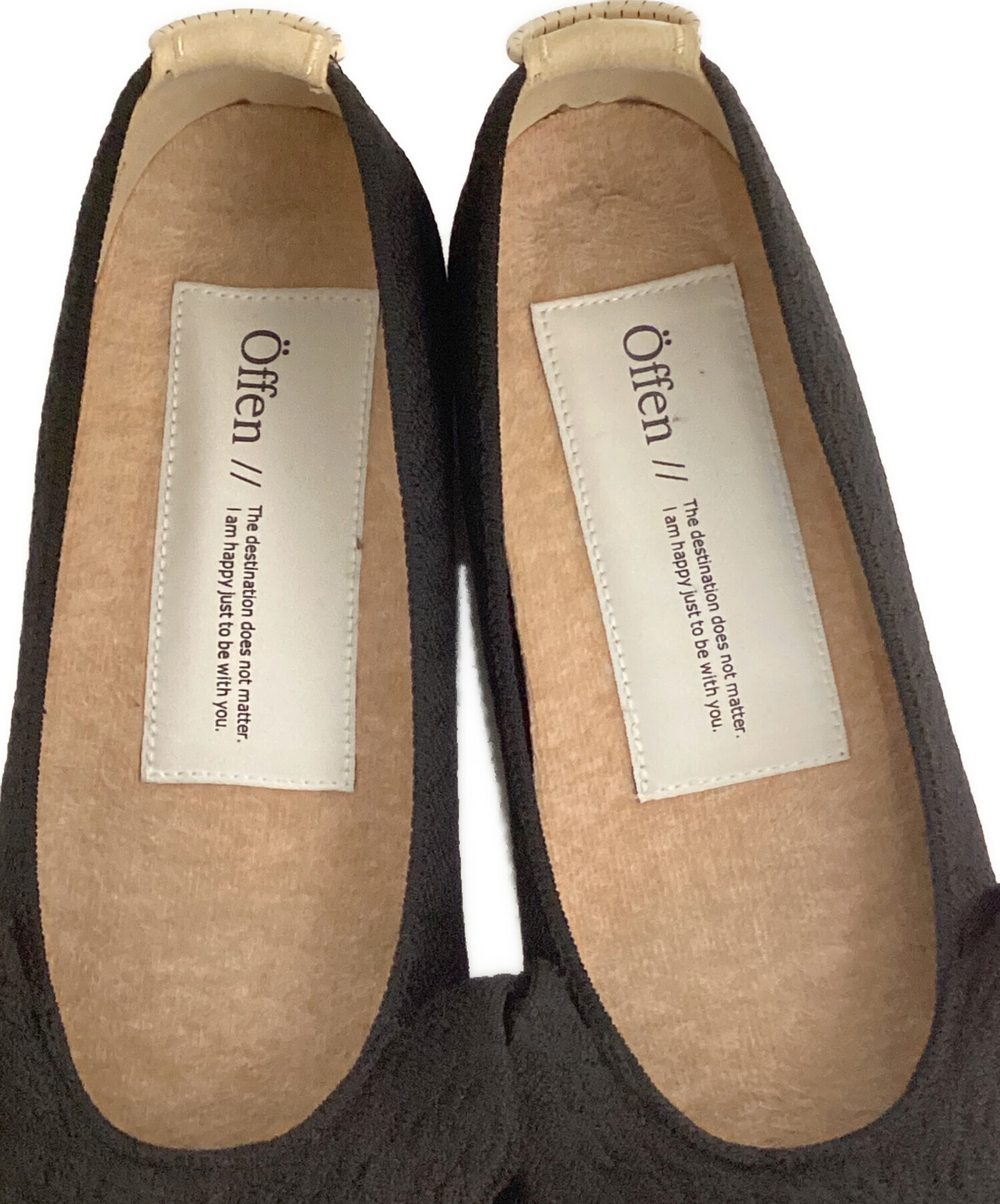 中古・古着通販】offen (オッフェン) フリルパンプス ブラック サイズ