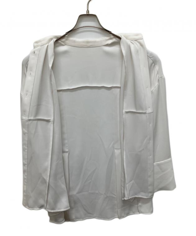 中古・古着通販】ENFOLD (エンフォルド) SLIT SHIRT BLOUSE ホワイト