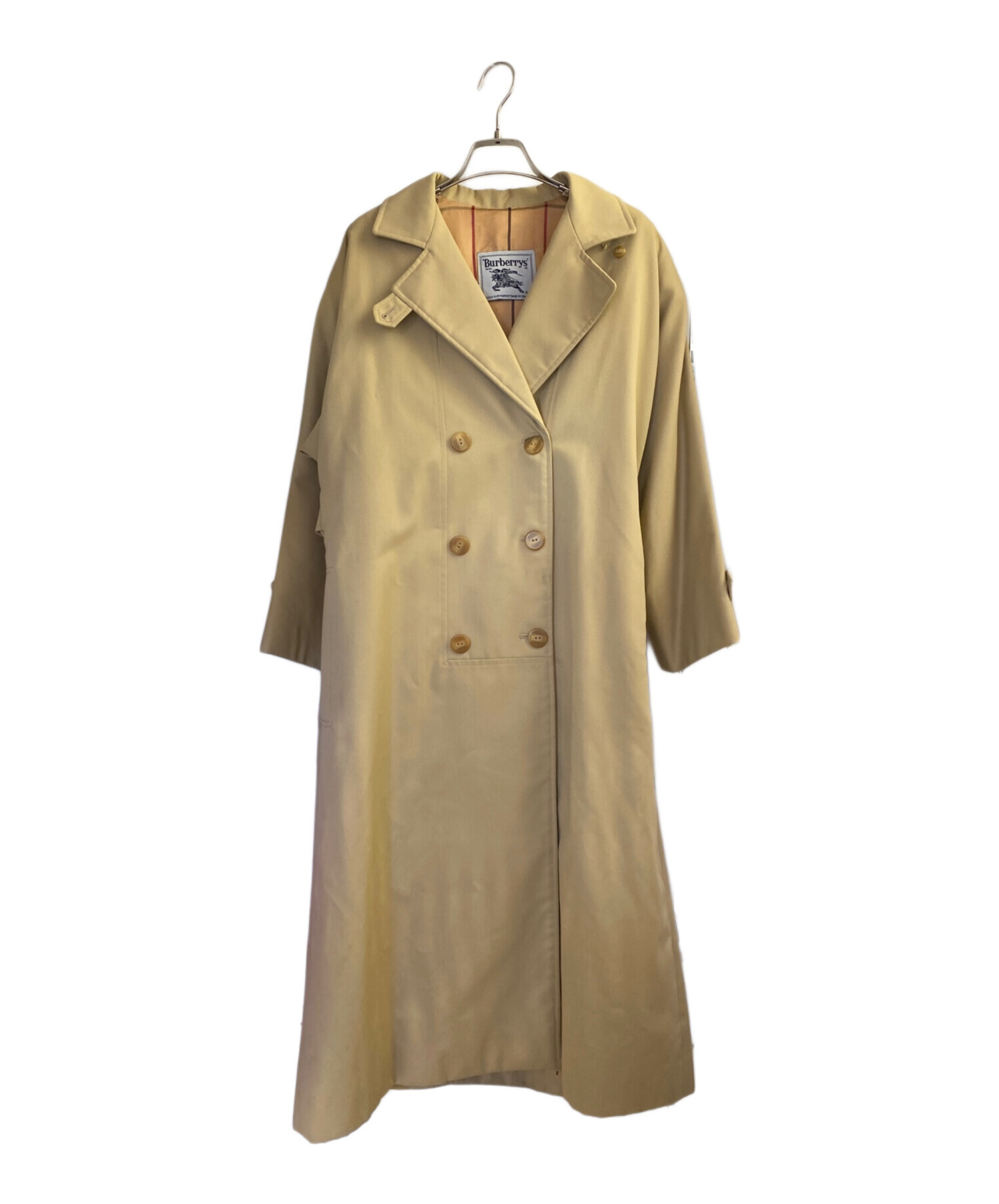 バーバリー　ベージュ ダブルブレスト トレンチコート 中古・古着通販】Burberry's (バーバリー) ダブルトレンチコート