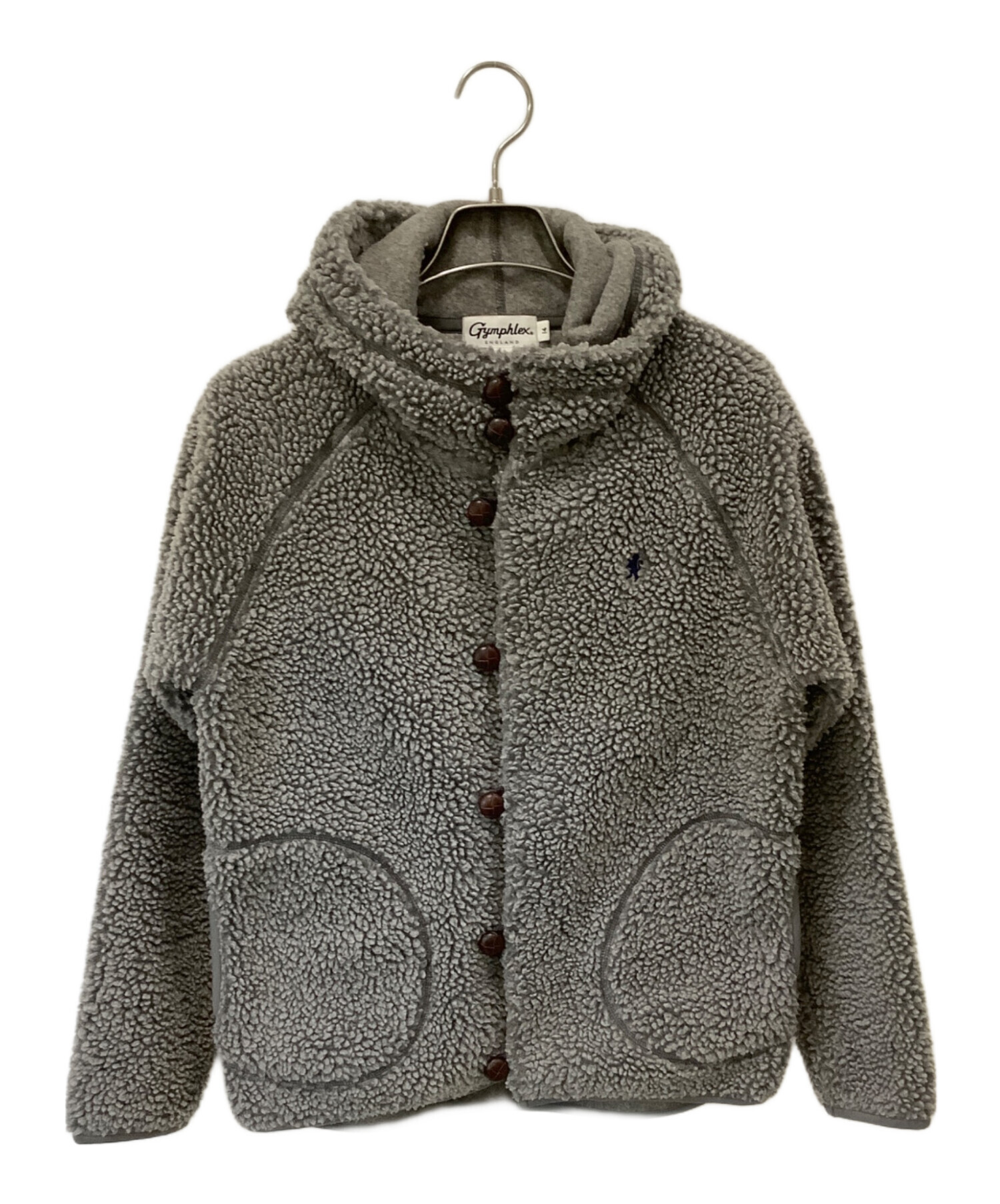 Gymphlex ジムフレックス ボアジャケット(オイスター)14 Lサイズ 楽天市場】14-L ジムフレックス ボア くるみボタン フード ジャケット