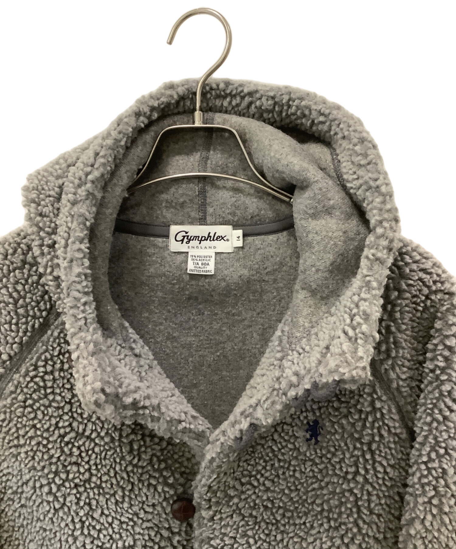 中古・古着通販】Gymphlex (ジムフレックス) ボアジャケット グレー
