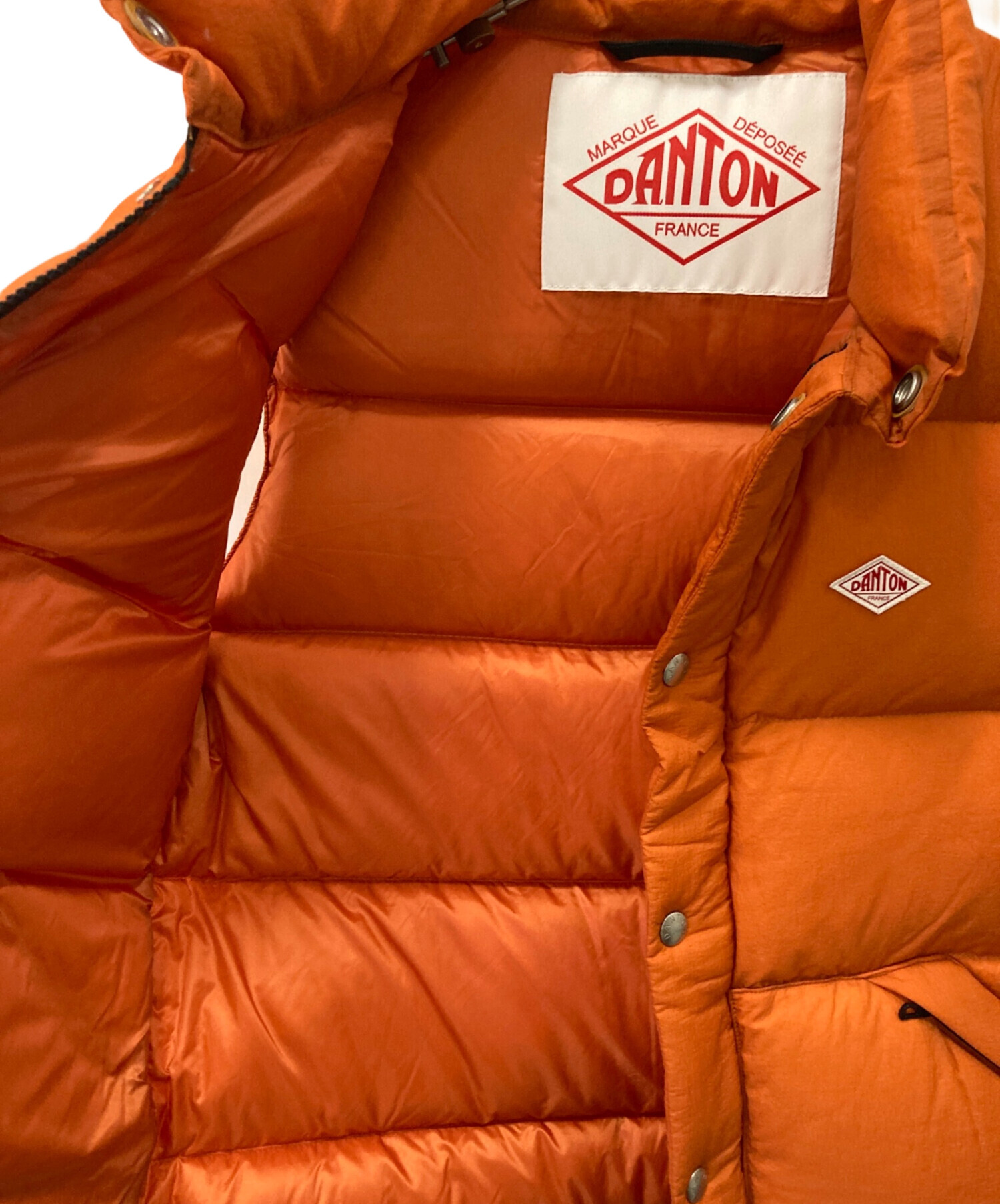 中古・古着通販】DANTON (ダントン) HIGH LOFT DOWN VEST オレンジ