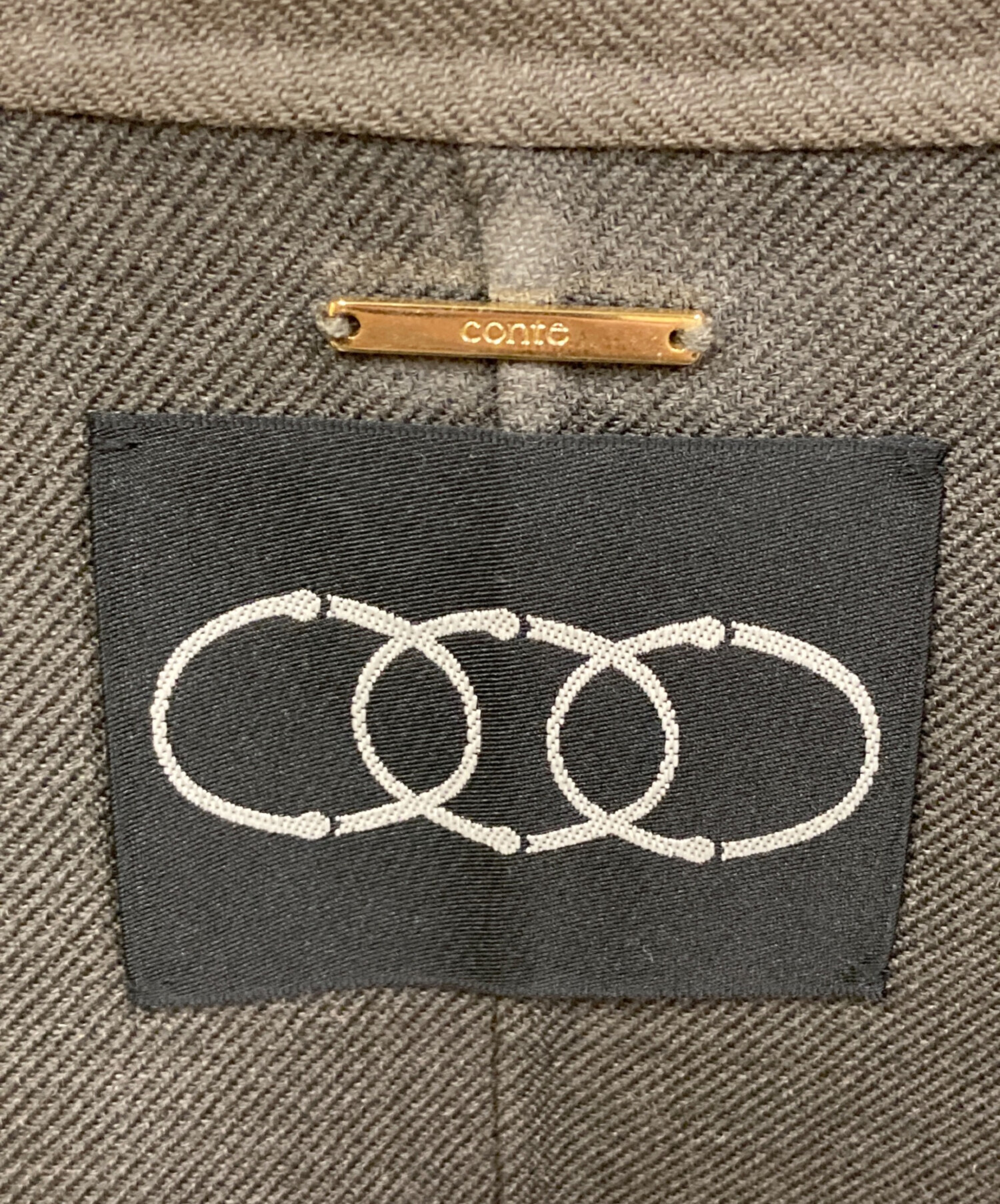 中古・古着通販】Conte (コンテ) リバー バルカラーコート グレー