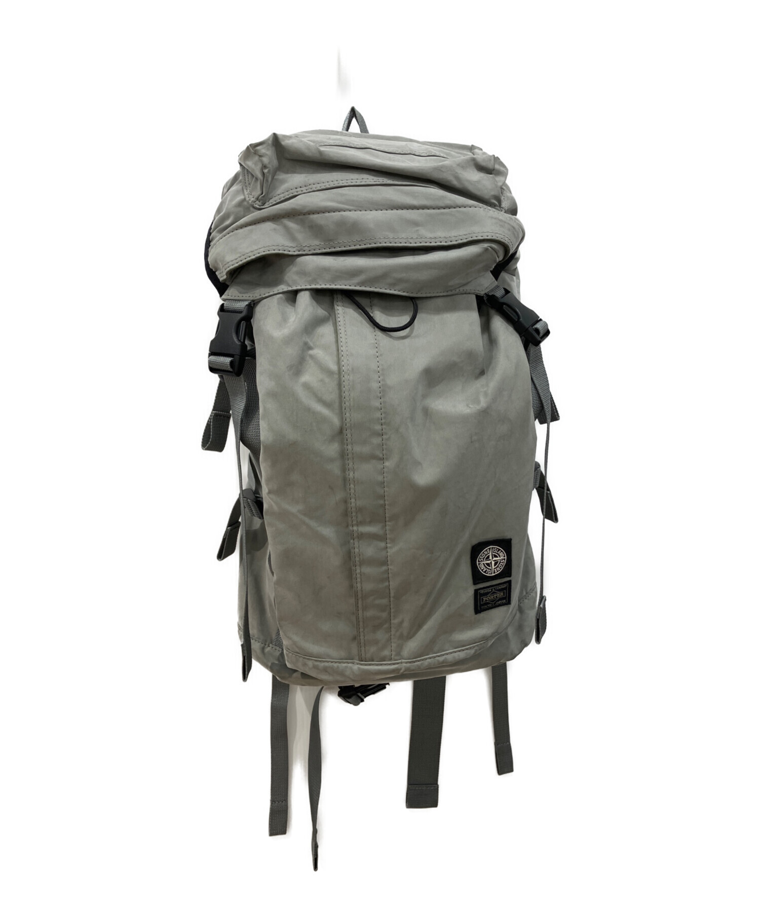 STONE  PORTER グレー バッグ 中古・古着通販】STONE ISLAND (ストーンアイランド) PORTER (ポーター