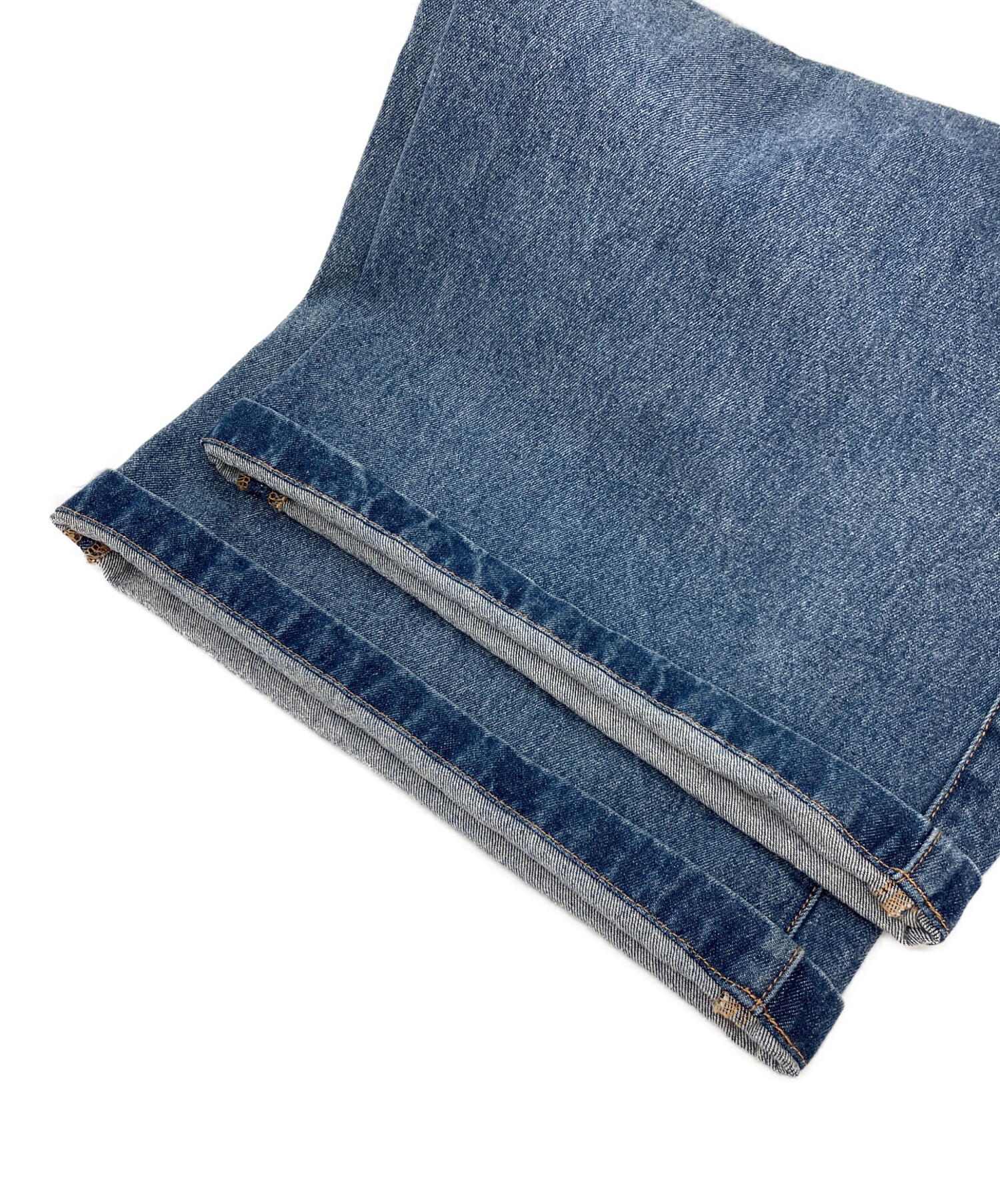 【新品未使用】メゾンスペシャル フロッキーデニムパンツ BLU 38 中古・古着通販】MAISON SPECIAL (メゾンスペシャル) Double Waist
