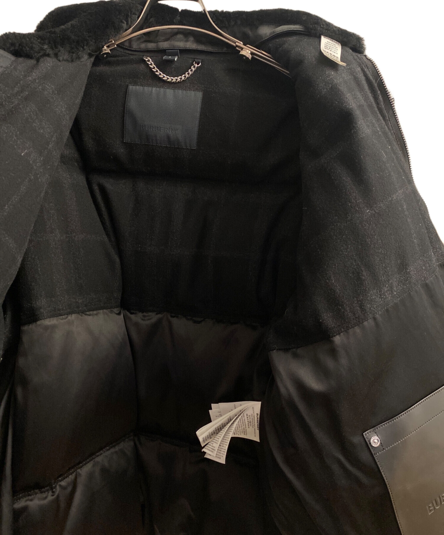 中古・古着通販】BURBERRY (バーバリー) ボンバージャケット ブラック
