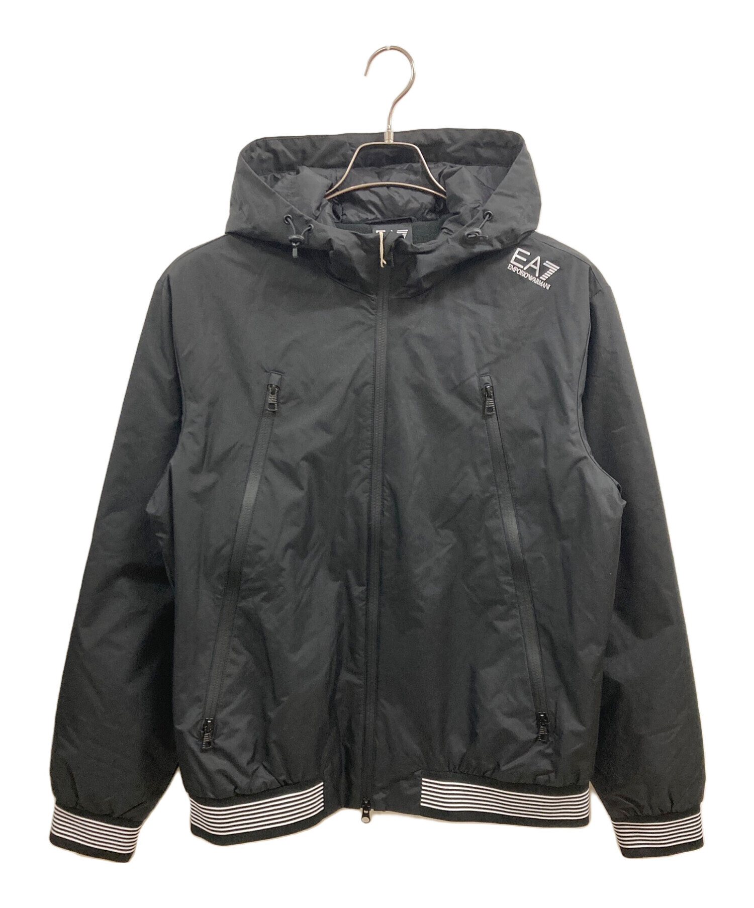EA7 ボンバージャケット ブラック 中古・古着通販】EA7 (イーエーセブン) ボンバージャケット ブラック