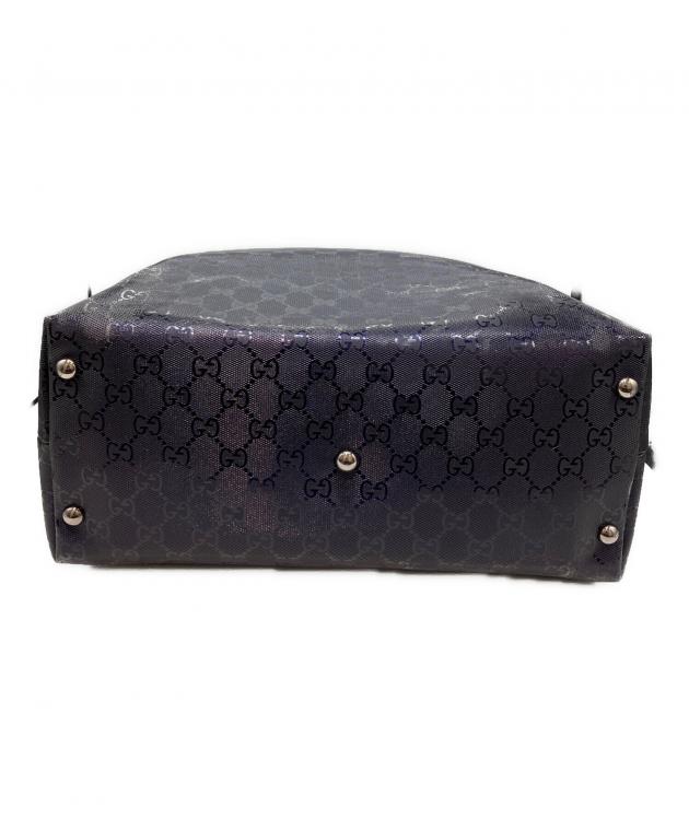 早い者勝ちGUCCI GGインプリメ トート 通勤通学 中古美品 中古・古着通販】GUCCI (グッチ) GGインプリメ/トートバッグ ネイビー