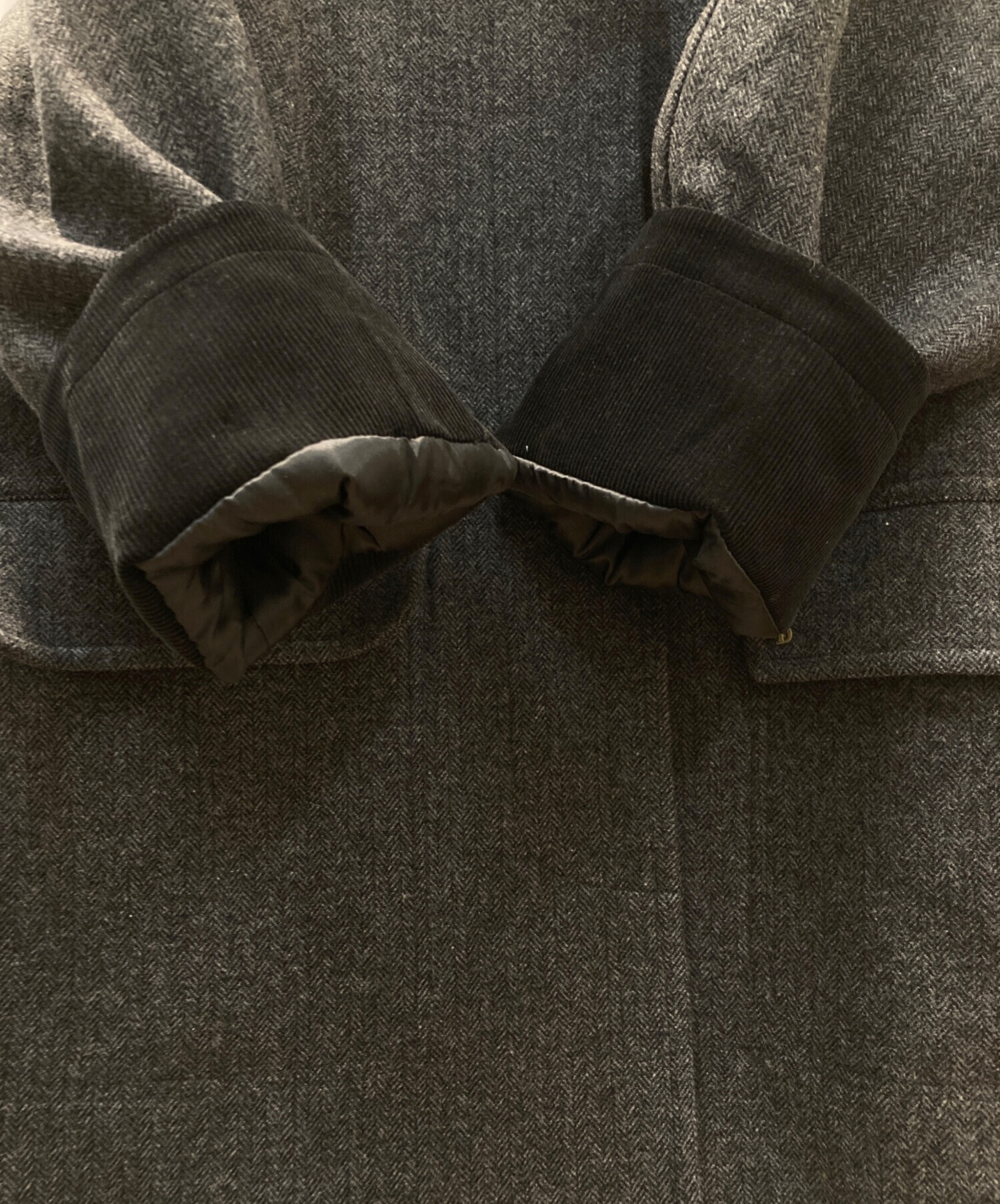 The Barnnet コーデュロイ ヘリンボーン ショート コート ジャケット 中古・古着通販】The Barnnet (ザ バーネット) Corduroy Collar