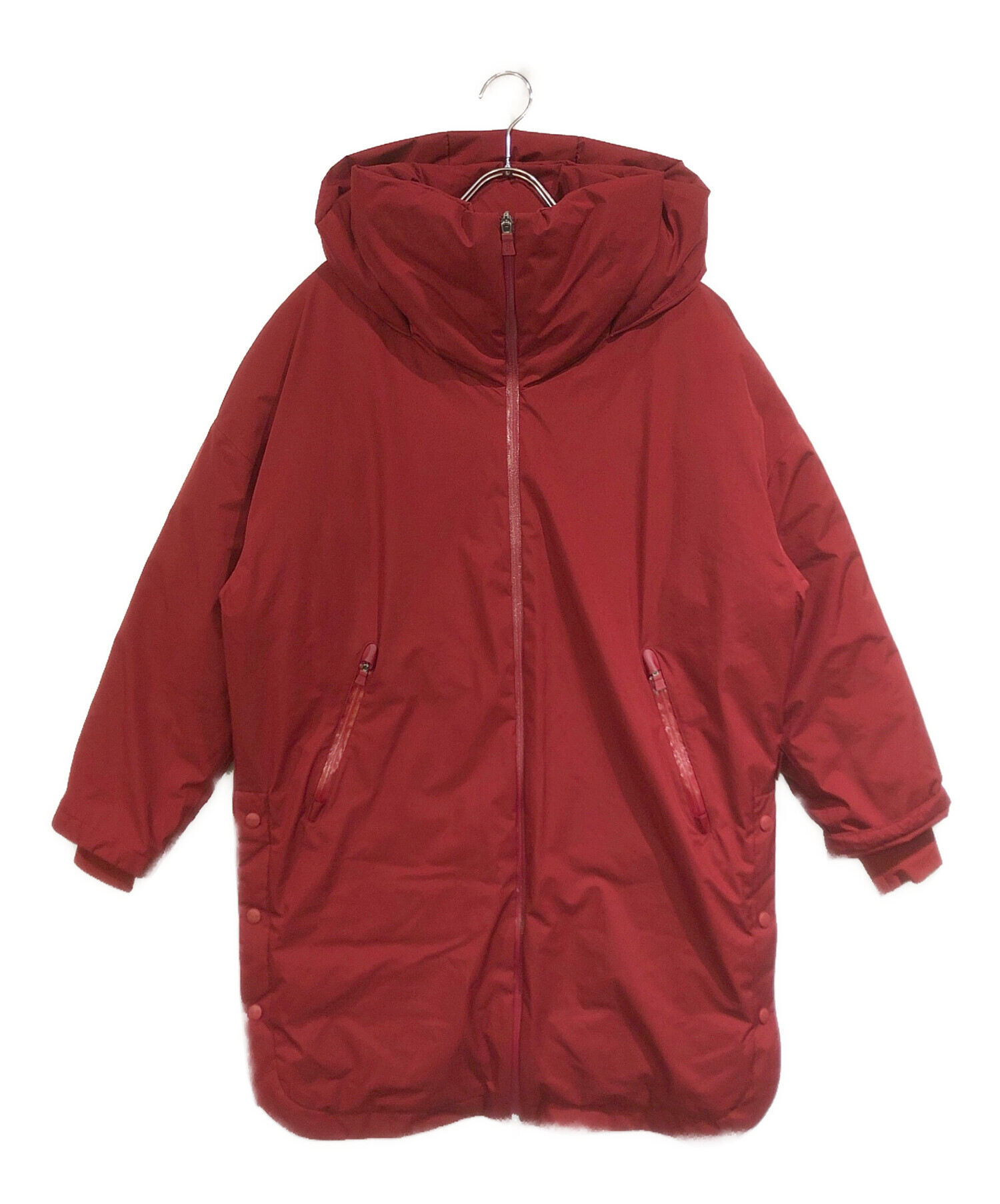 【美品】 HERNO ヘルノ ダウンコート ロング丈 赤 サイズ44 2XL 中古・古着通販】HERNO (ヘルノ) ダウンコート レッド サイズ:SIZE 42