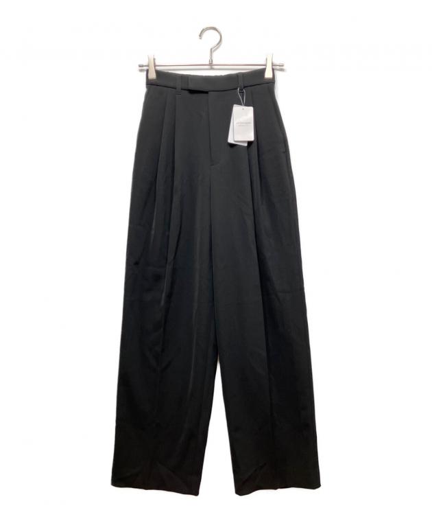24SS イエナ サスペンダーツイルパンツ オールインワン XS ブラック 34 中古・古着通販】IENA (イエナ) サスペンダーツイルパンツ ブラック