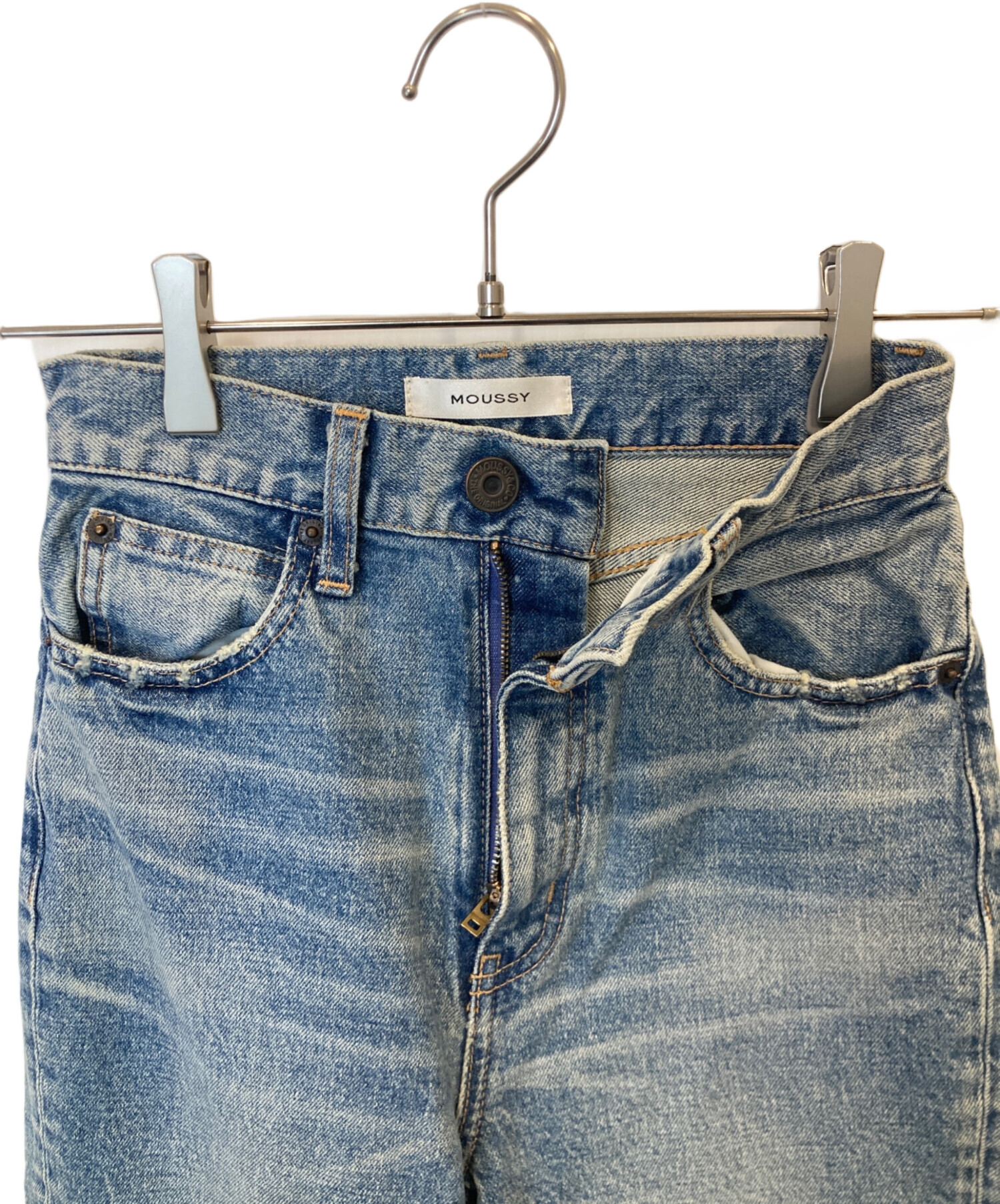 専用！未使用タグ＊MOUSSY MVS FLARE　24 MOUSSY MVS BLACK FLARE フレアパンツ