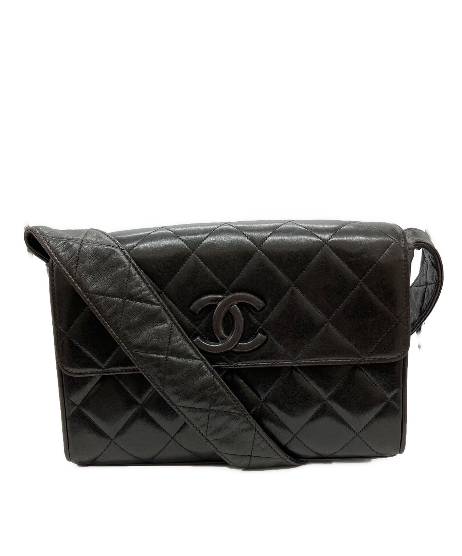 中古・古着通販】CHANEL (シャネル) ショルダーバッグ ブラック 