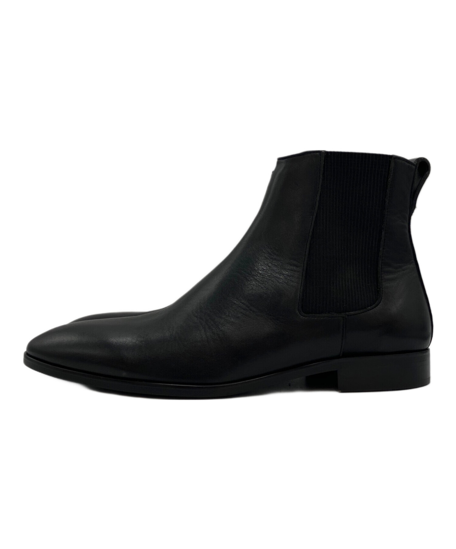 BURBERRY BLACK LABEL ジョッキーブーツ 26cm ブラック 中古・古着通販】BURBERRY BLACK LABEL (バーバリーブラックレーベル