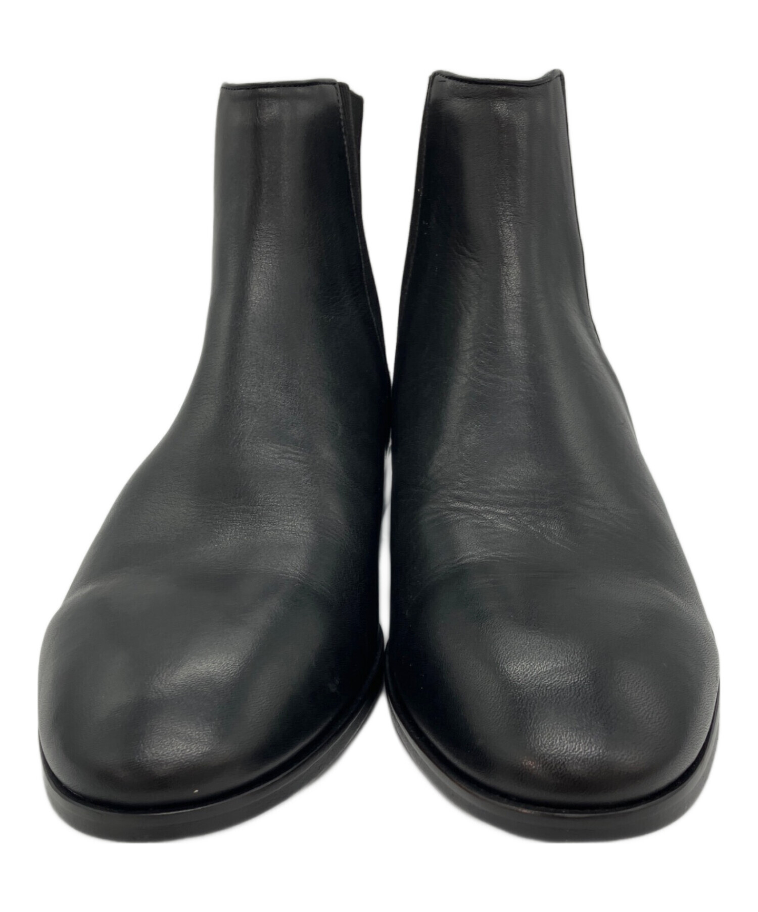 BURBERRY BLACK LABEL ジョッキーブーツ 26cm ブラック 中古・古着通販】BURBERRY BLACK LABEL (バーバリーブラックレーベル