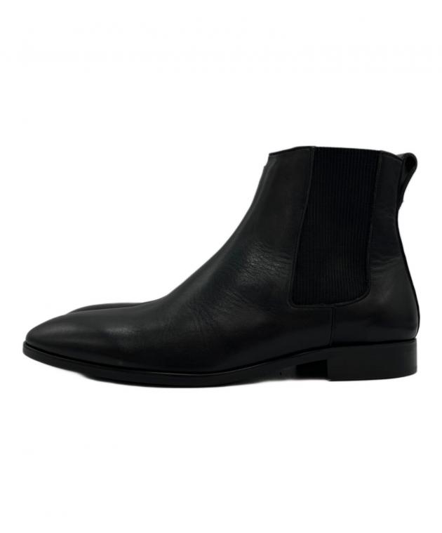 BURBERRY バーバリー ブラック レザーブーツ 中古・古着通販】BURBERRY BLACK LABEL (バーバリーブラックレーベル