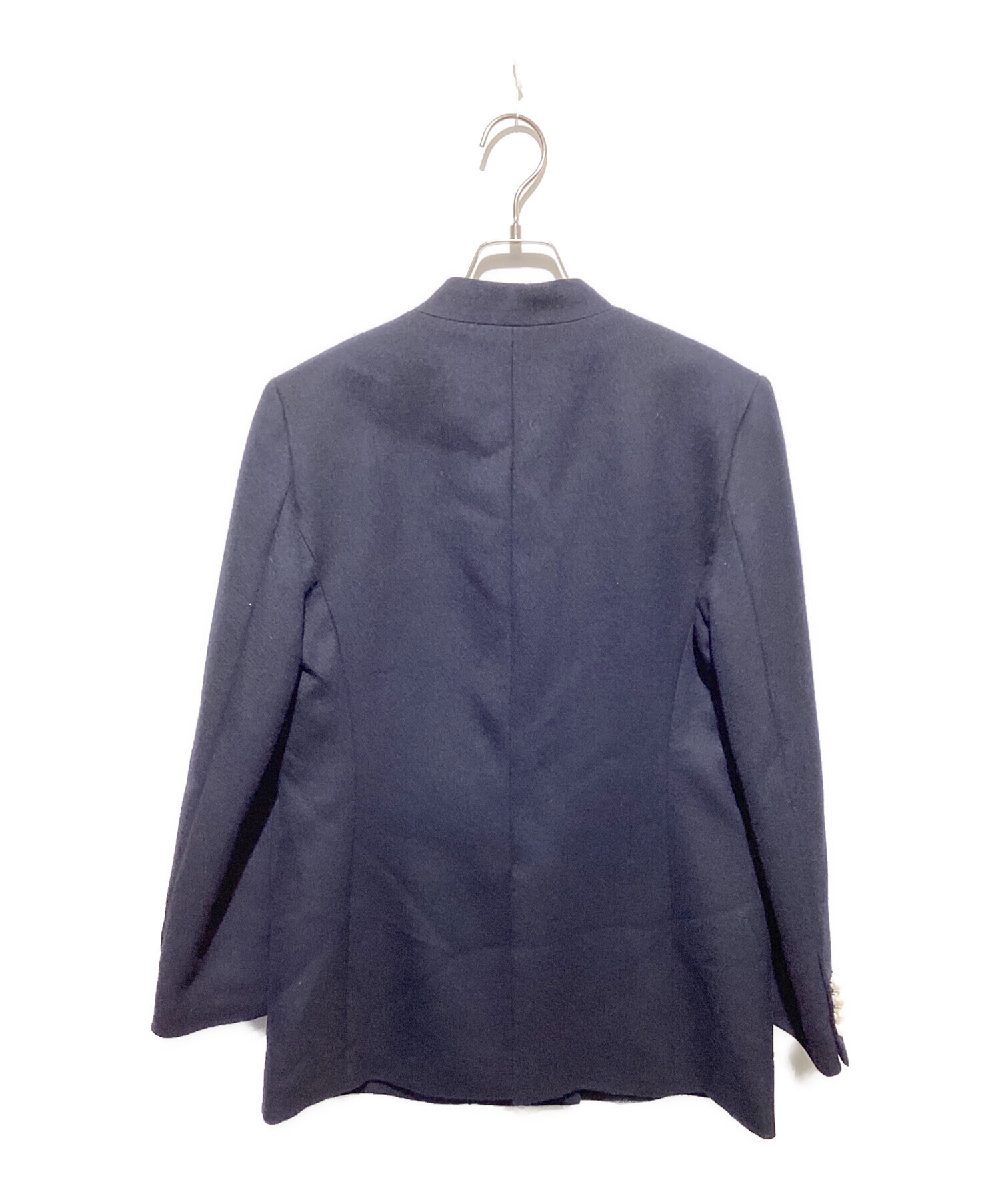 中古・古着通販】LOUNIE (ルーニー) パール釦ノーカラージャケット 