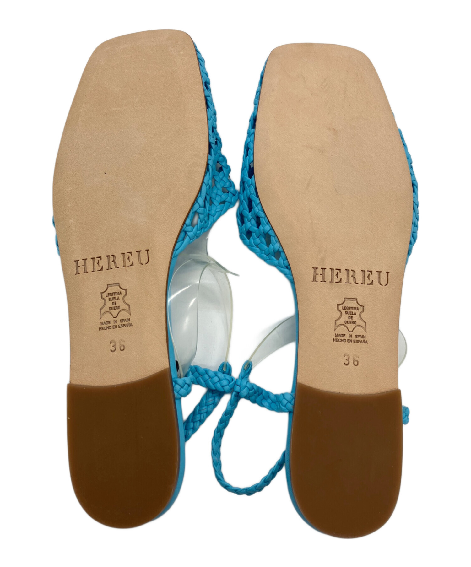 美品 HEREU へリュー サンダル エブール ebure購入 中古・古着通販】HEREU (ヘリュー) サンダル スカイブルー サイズ:36