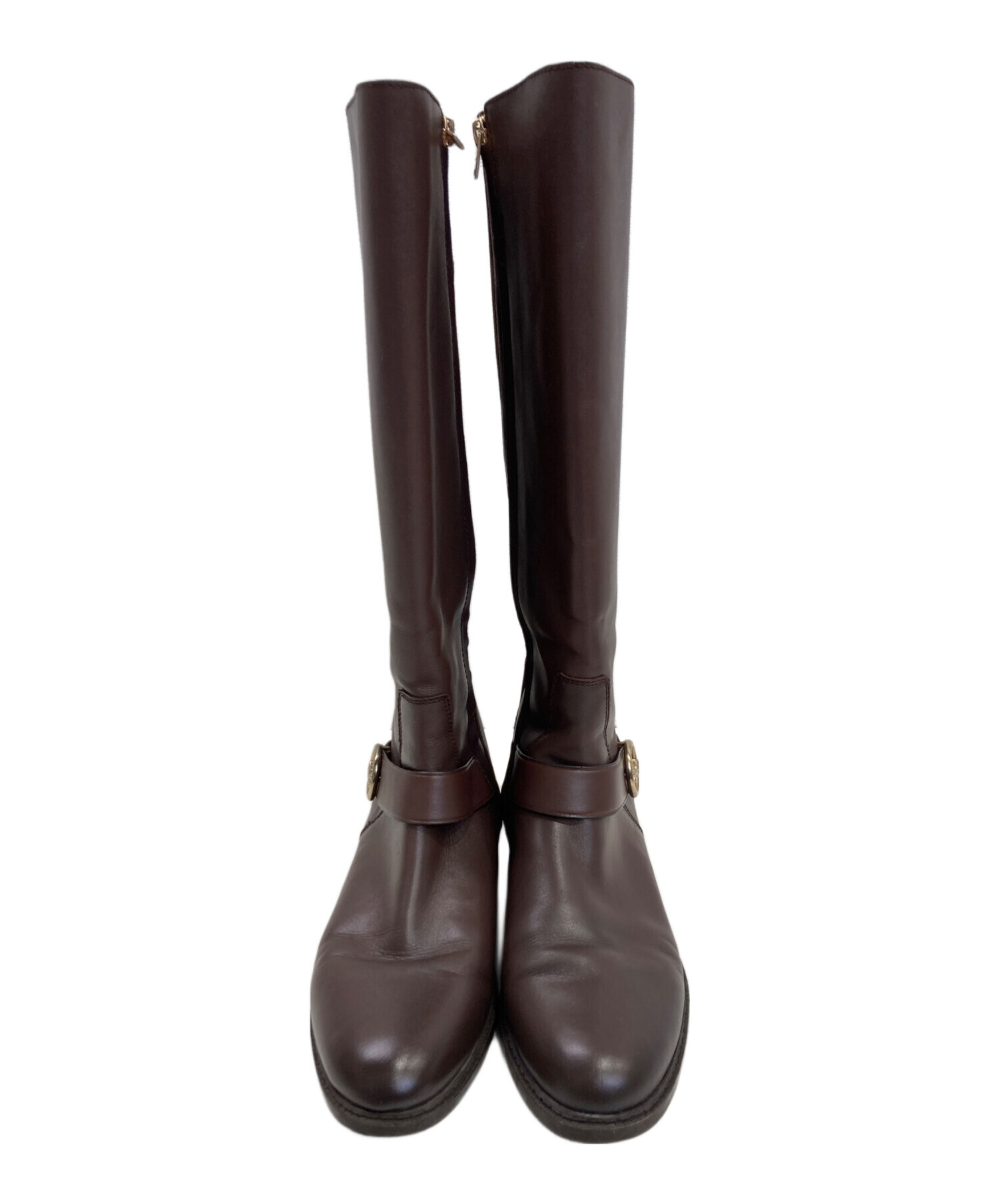 中古・古着通販】COACH (コーチ) ロングブーツ ブラウン サイズ:24.5