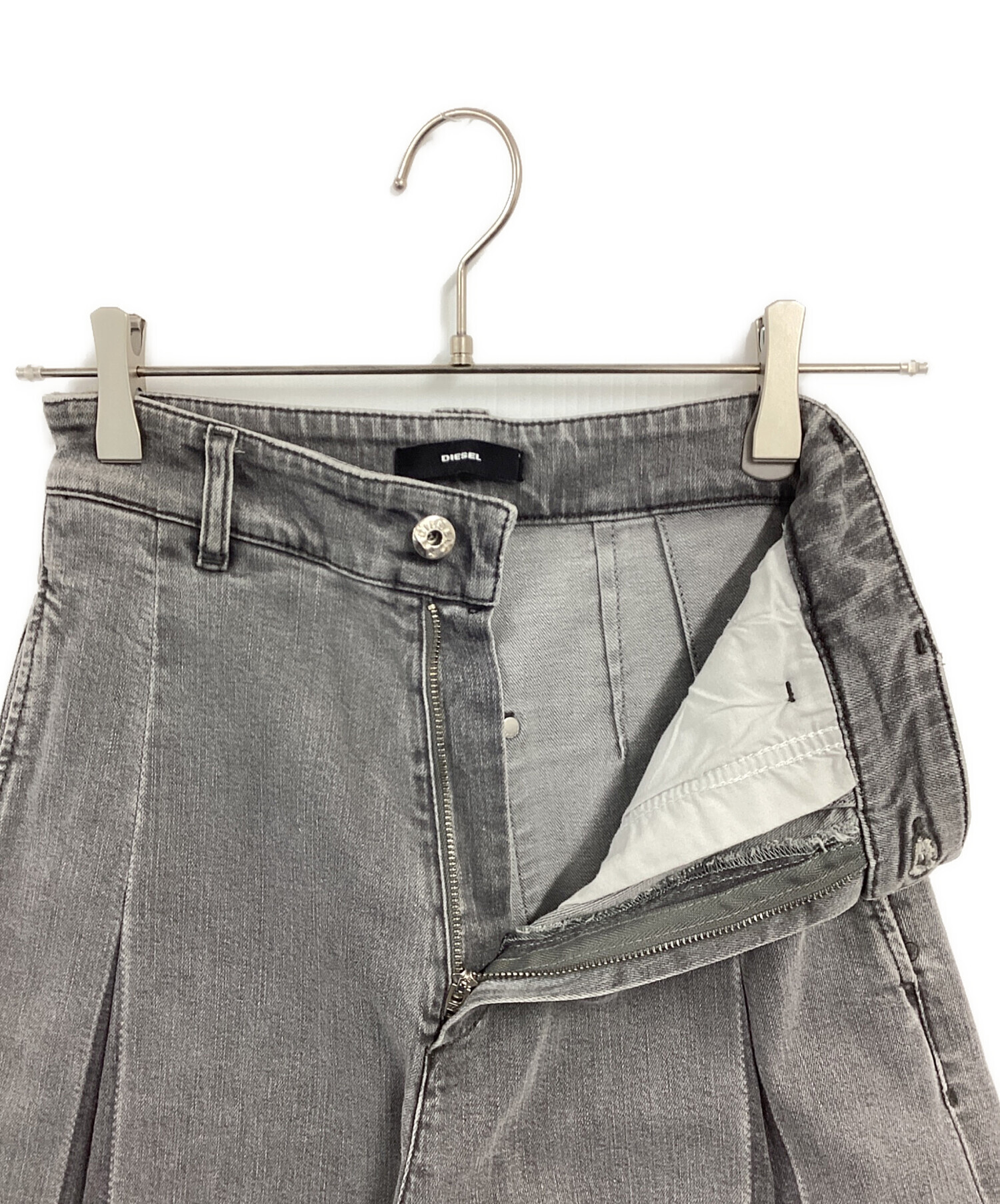 中古・古着通販】DIESEL (ディーゼル) カットオフワイドデニムパンツ