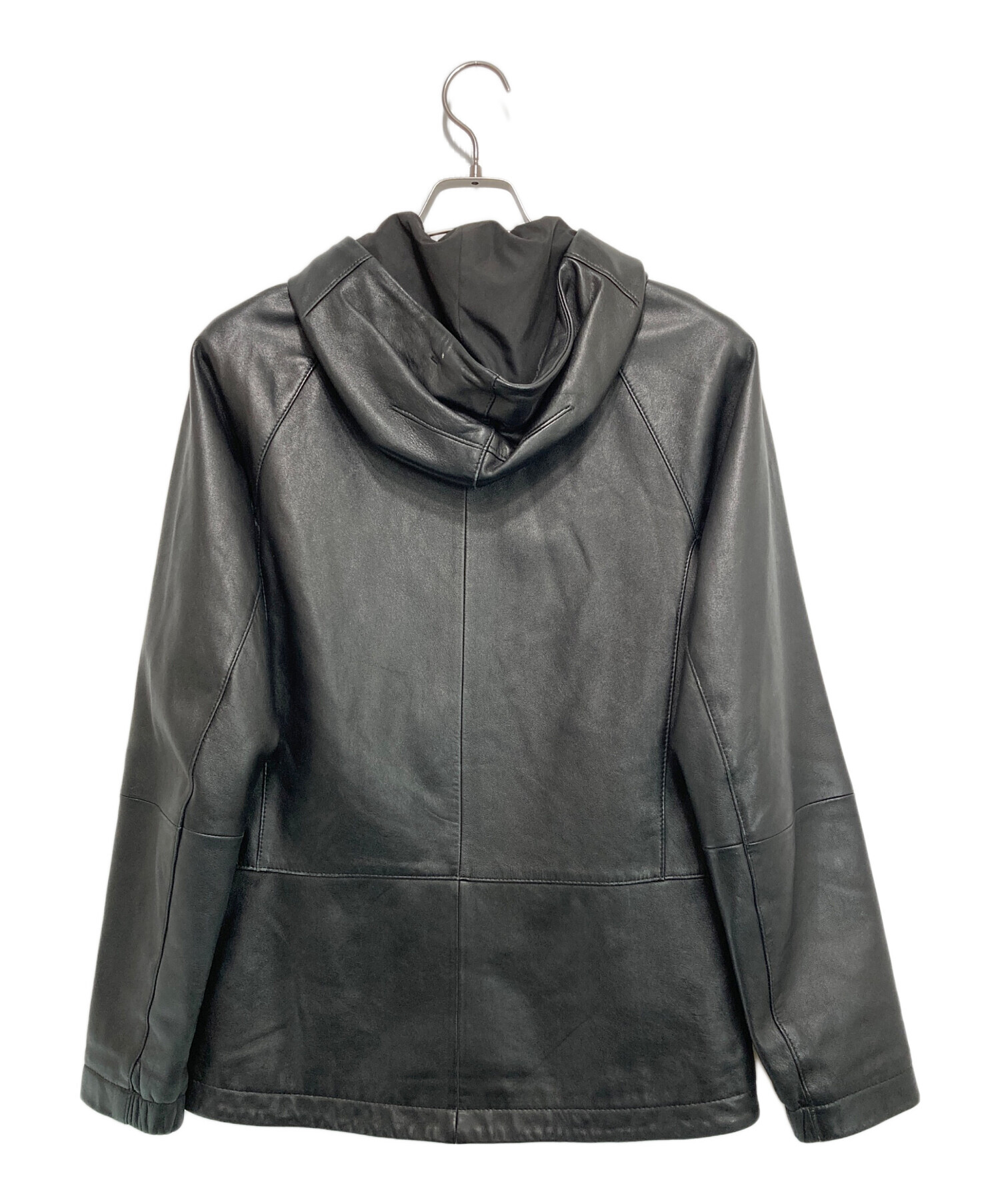 中古・古着通販】theory (セオリー) フーディーラムレザージャケット