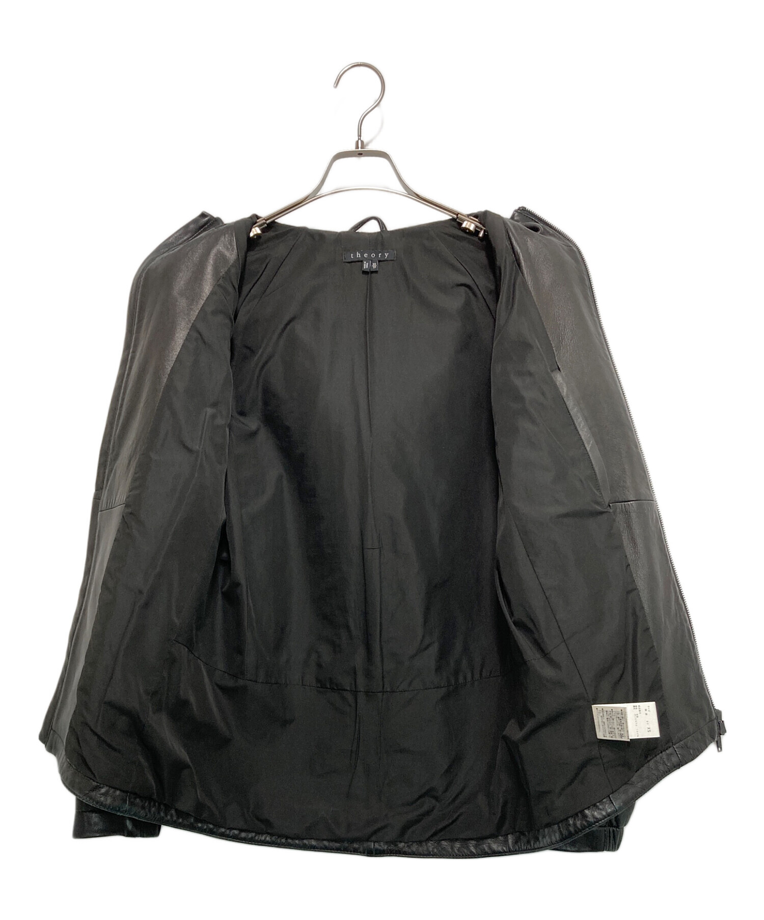 中古・古着通販】theory (セオリー) フーディーラムレザージャケット