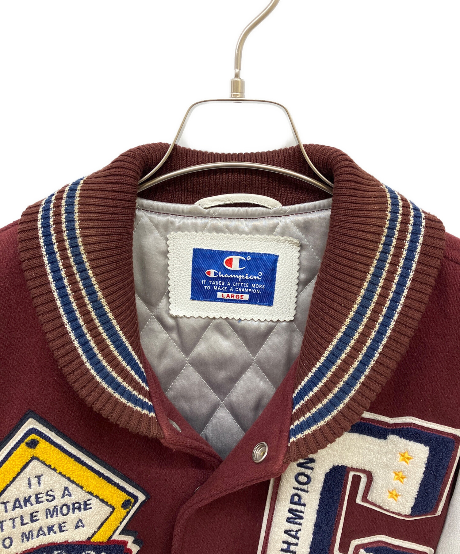 【チャンシン 】Champion フルデコスタジャン 中古・古着通販】Champion (チャンピオン) フルデコスタジャン