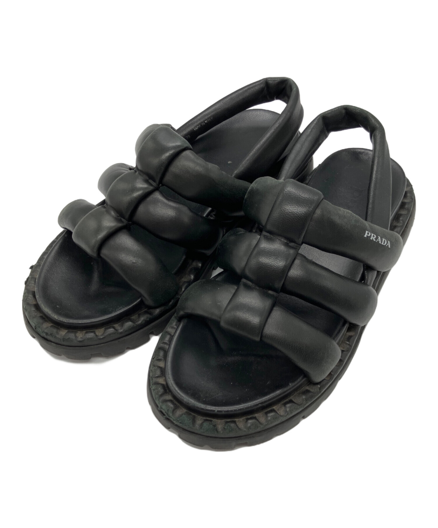 中古・古着通販】PRADA (プラダ) ナッパレザー プラットフォーム
