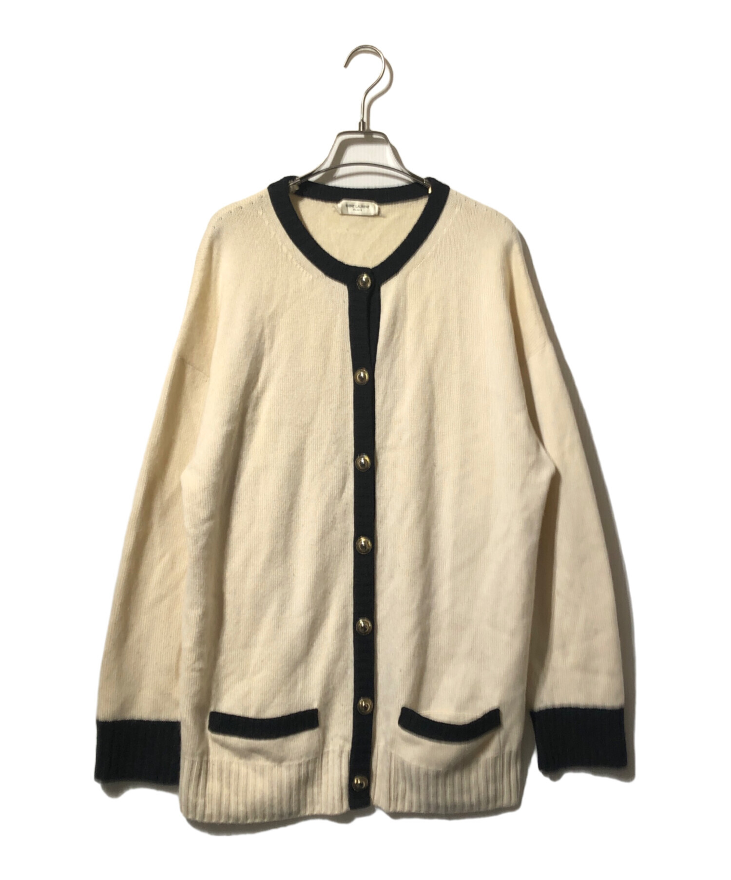 SAINT LAURENT Paris カーディガン 中古・古着通販】Saint Laurent Paris (サンローランパリ) カシミヤ