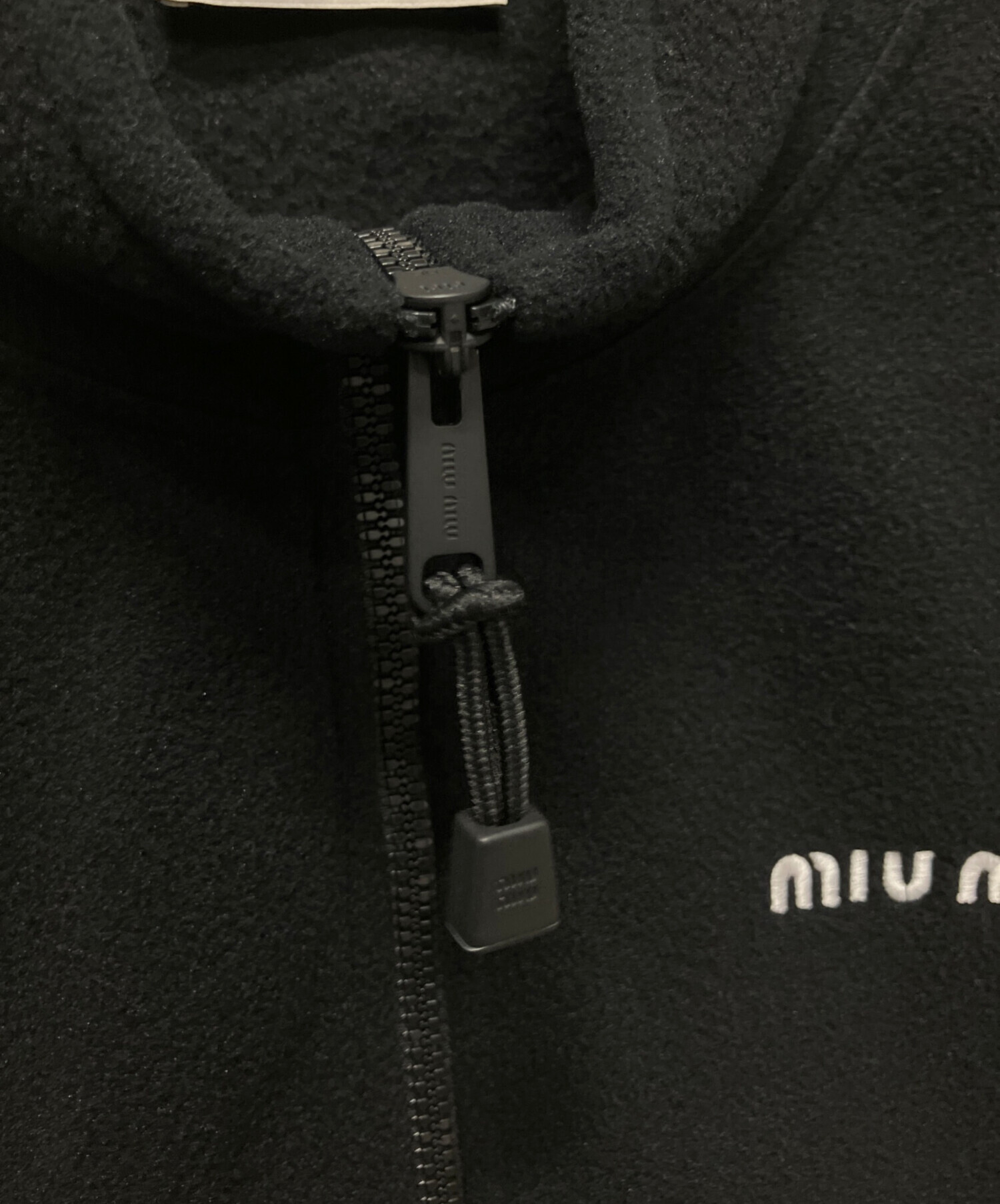 中古・古着通販】MIU MIU (ミュウミュウ) Logo Half Zip Fleece Sweat