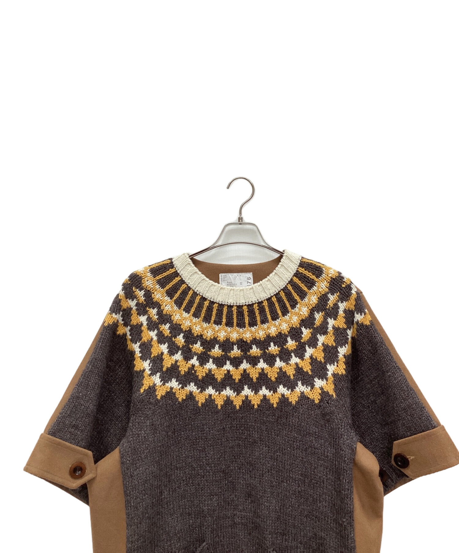 紙タグ有　美品　sacai 定番ドッキングニット 紙タグ有 美品 sacai 定番ドッキングニット 紙タグ有 美品 sacai 定番