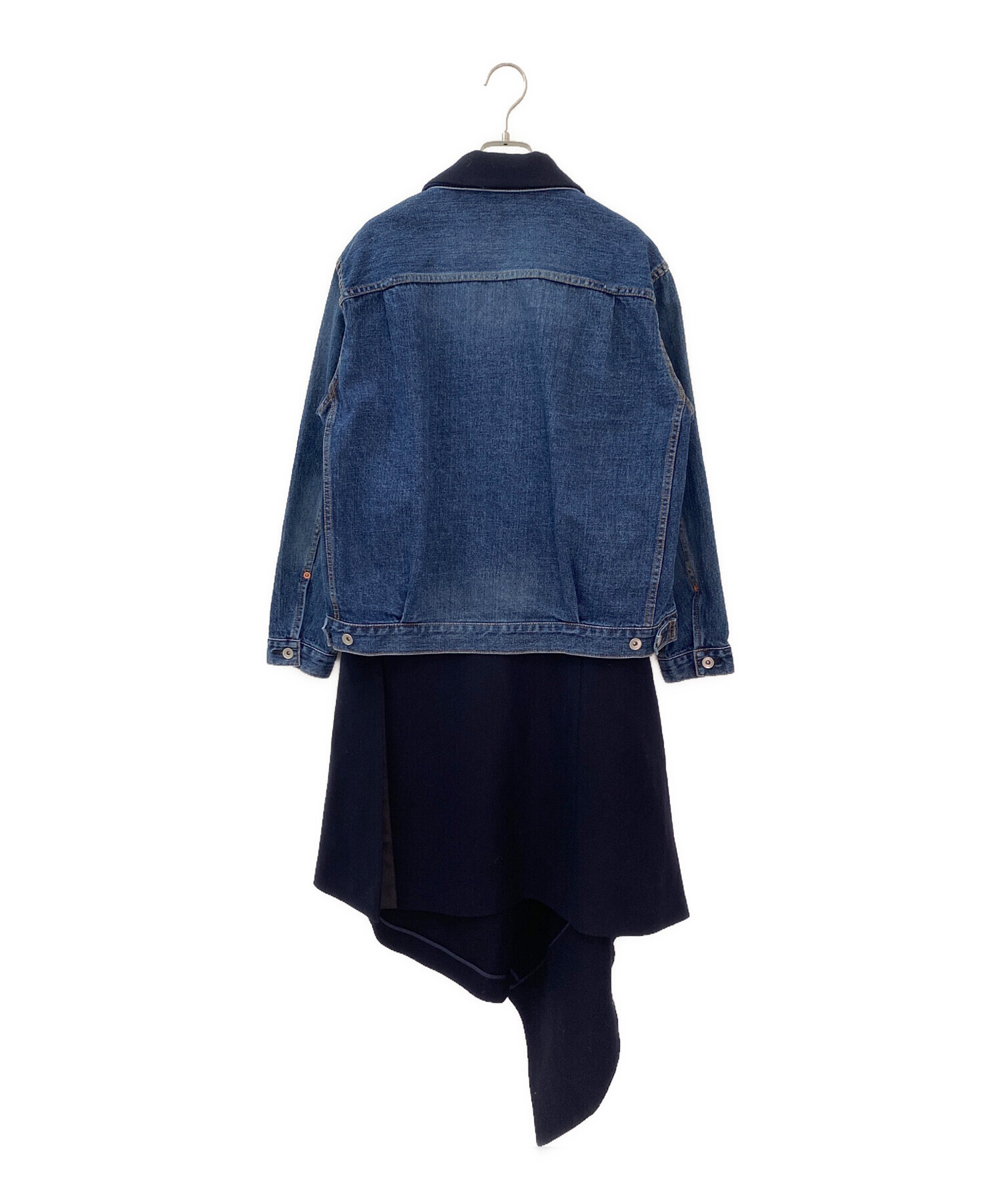 中古・古着通販】sacai (サカイ) デニムドレスワンピース インディゴ
