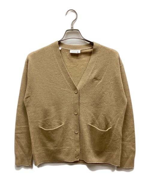 中古・古着通販】LACOSTE (ラコステ) ニットカーディガン ベージュ