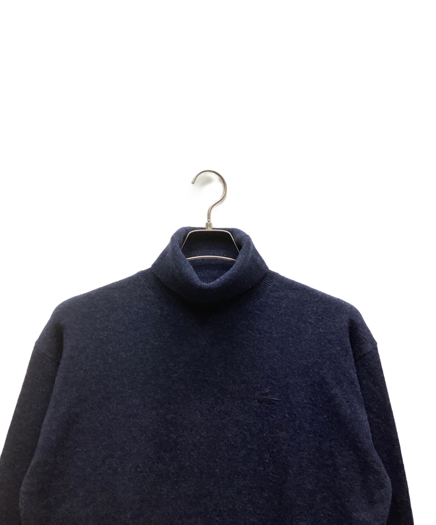 中古・古着通販】LACOSTE (ラコステ) タートルネックニット ネイビー 
