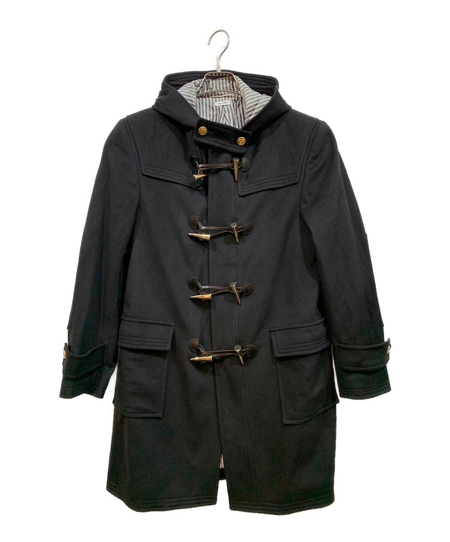 中古・古着通販】Thom Browne (トムブラウン) ダッフルコート ブラック