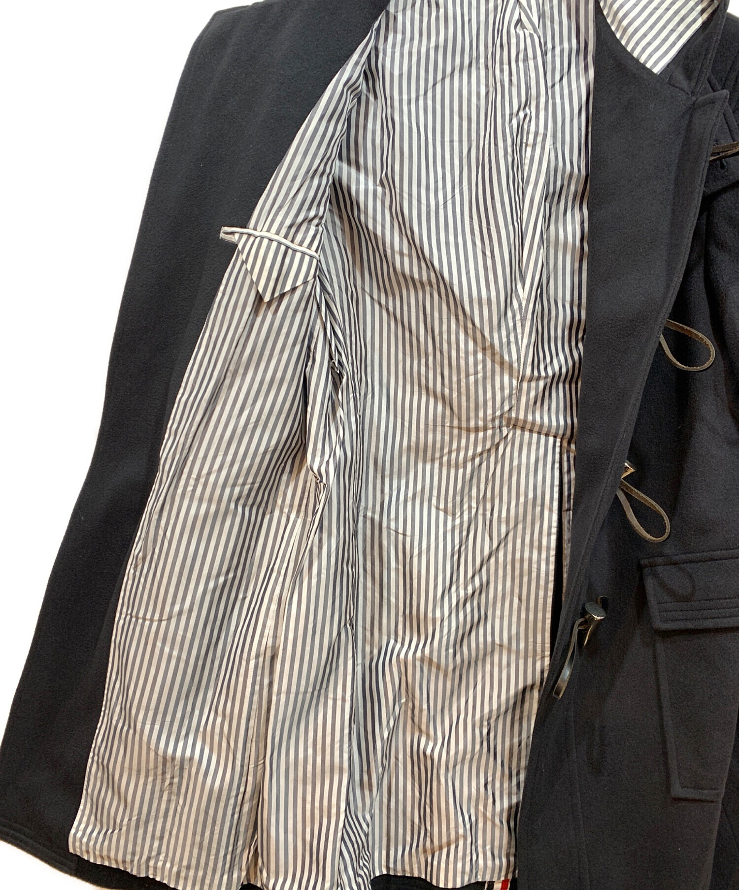 中古・古着通販】Thom Browne (トムブラウン) ダッフルコート ブラック